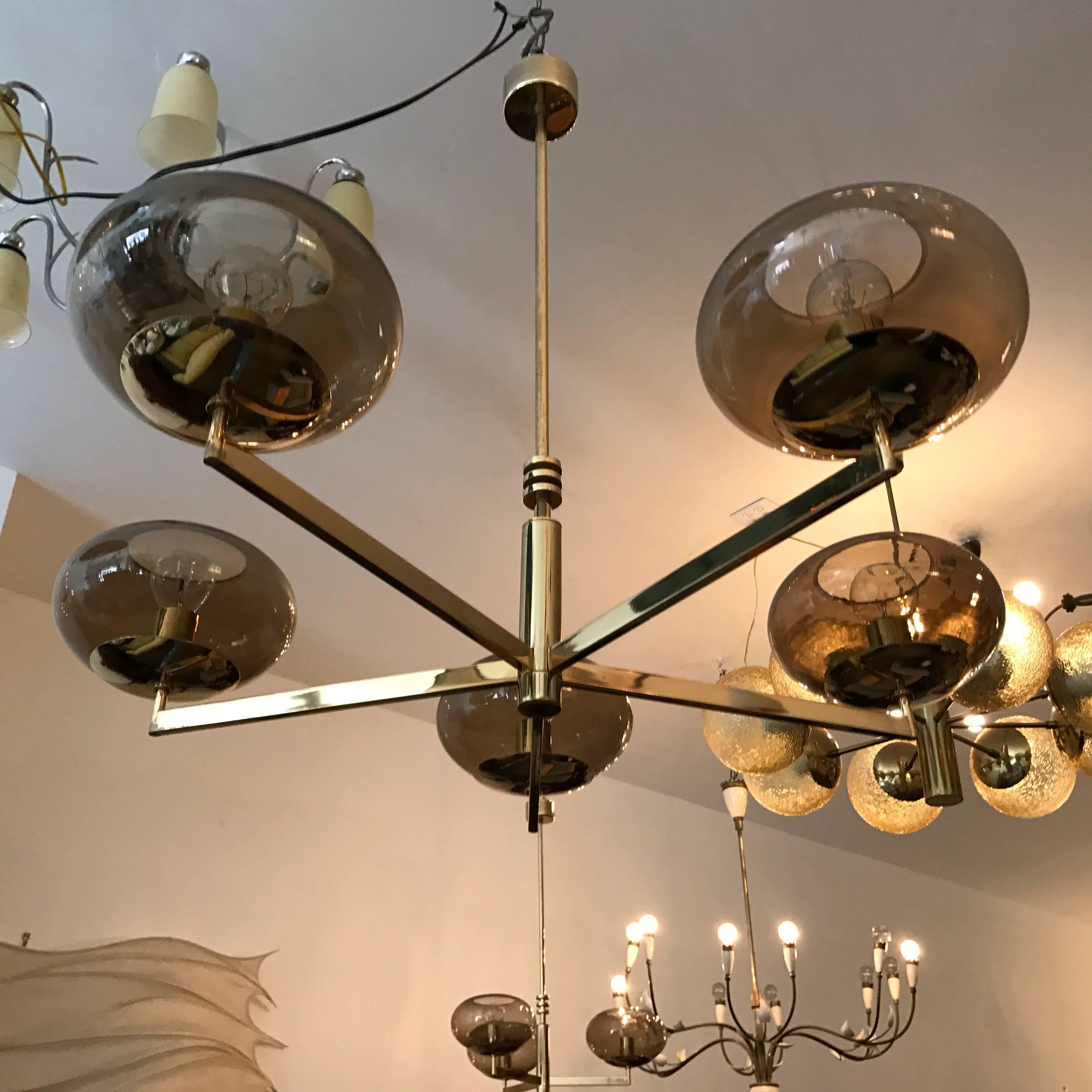 Sciolari 1970s Italian Pendant Chandelier 1