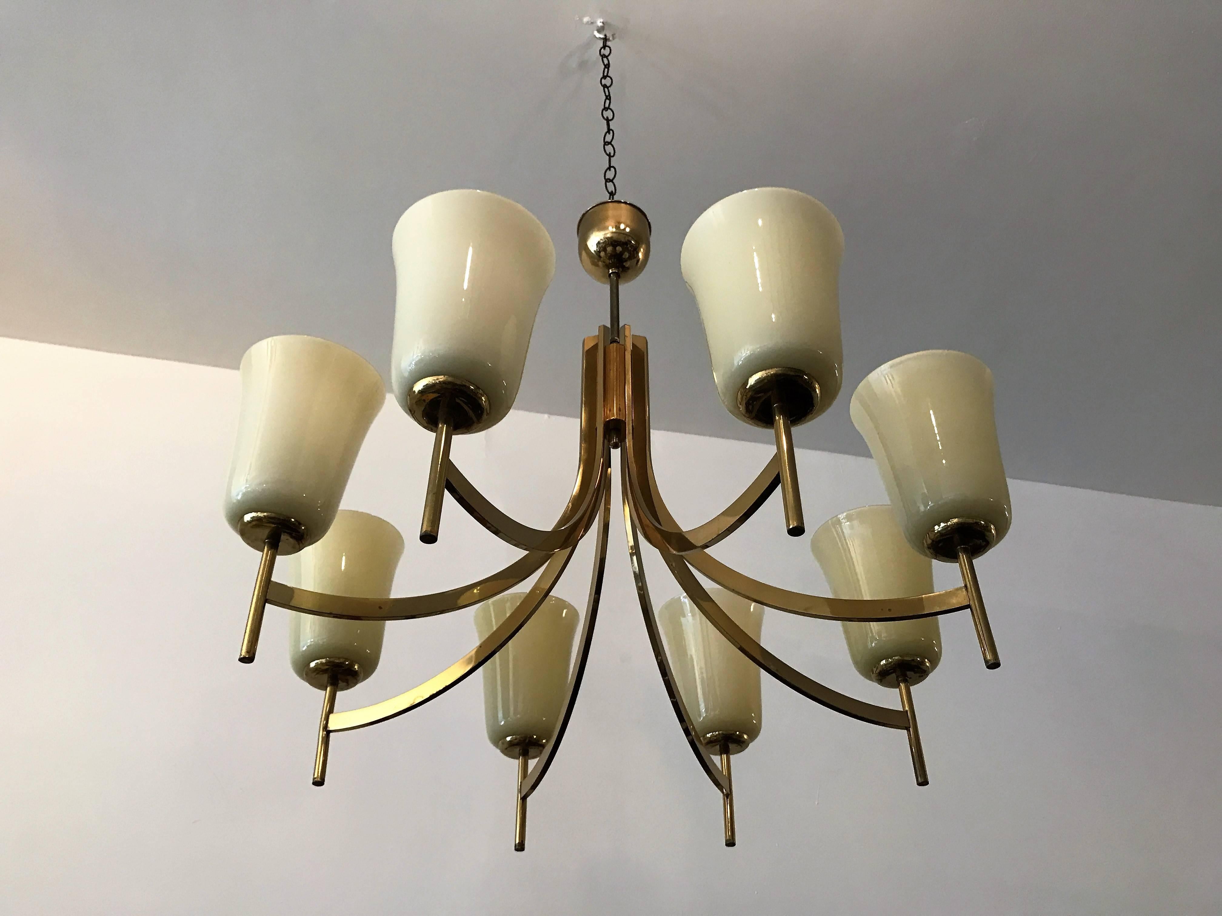Large Swedish Chandelier, 1950s In Excellent Condition In New York, NY