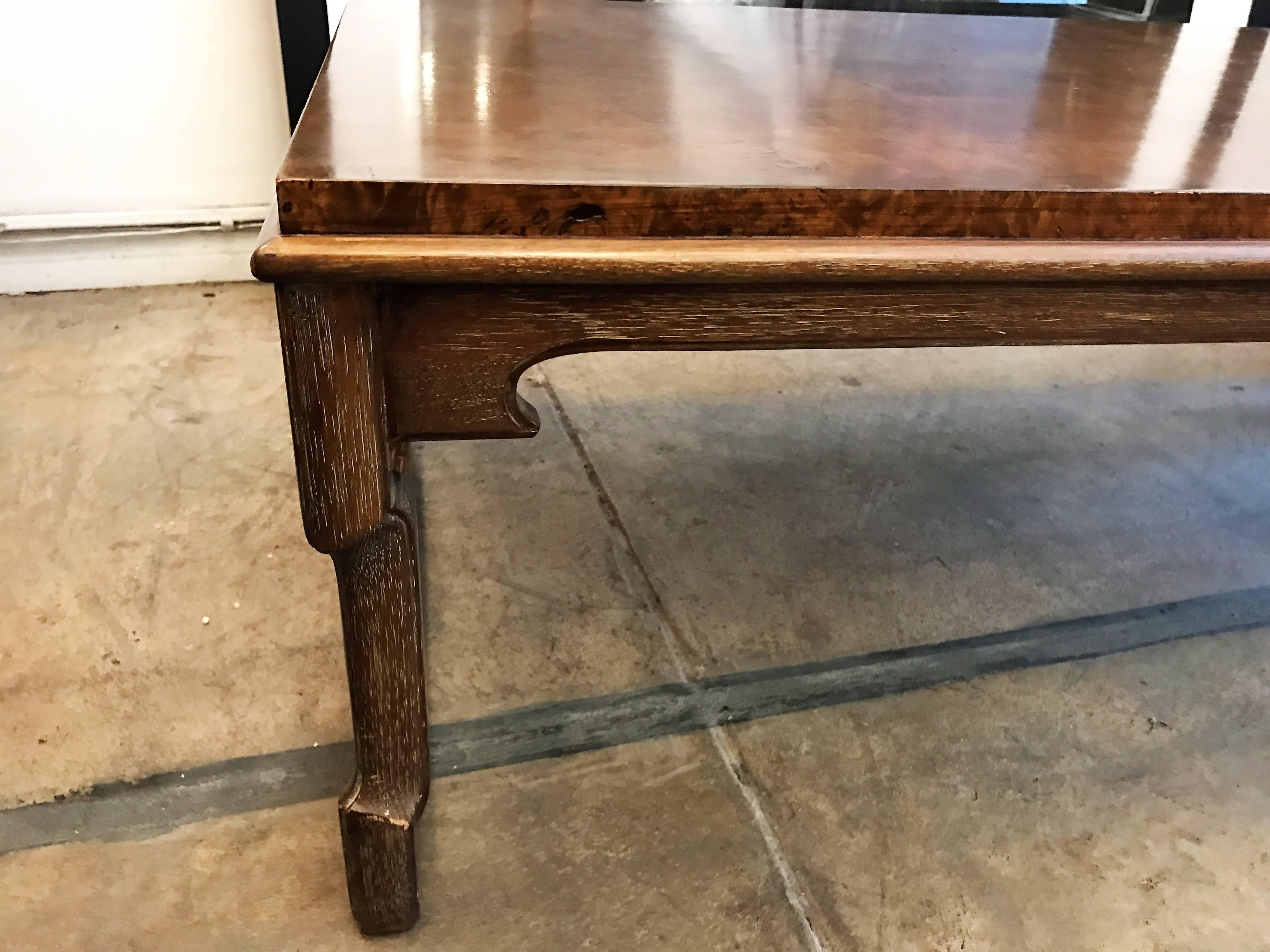 Tomlinson American 1960s Walnut Coffee Table In Excellent Condition For Sale In New York, NY