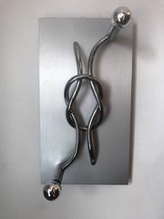 Pair of Large Sculptural Missaglia for Giocomo Benevelli Italian Wall Lights