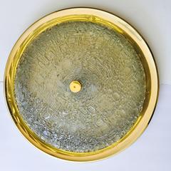 Kalmar Lighting grande in vetro soffiato degli anni Settanta