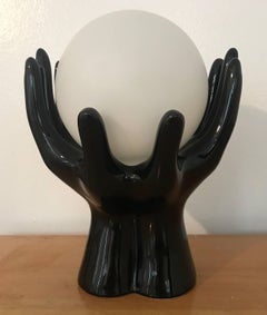 French 1960s Hand Ceramic Table Lamp