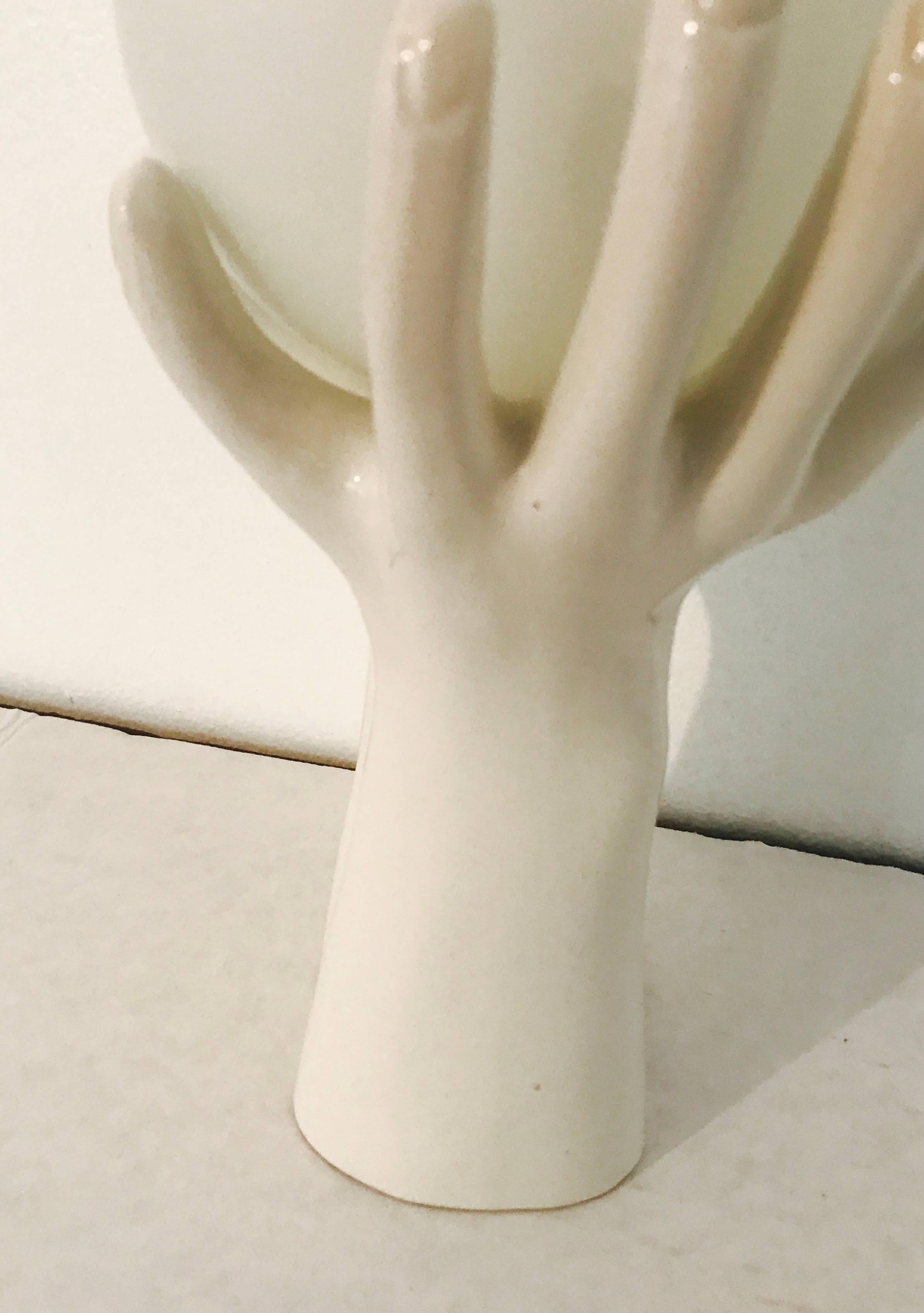 ceramic hand lamp