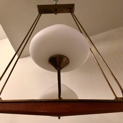 French Arlus 1960s Viking Chandelier