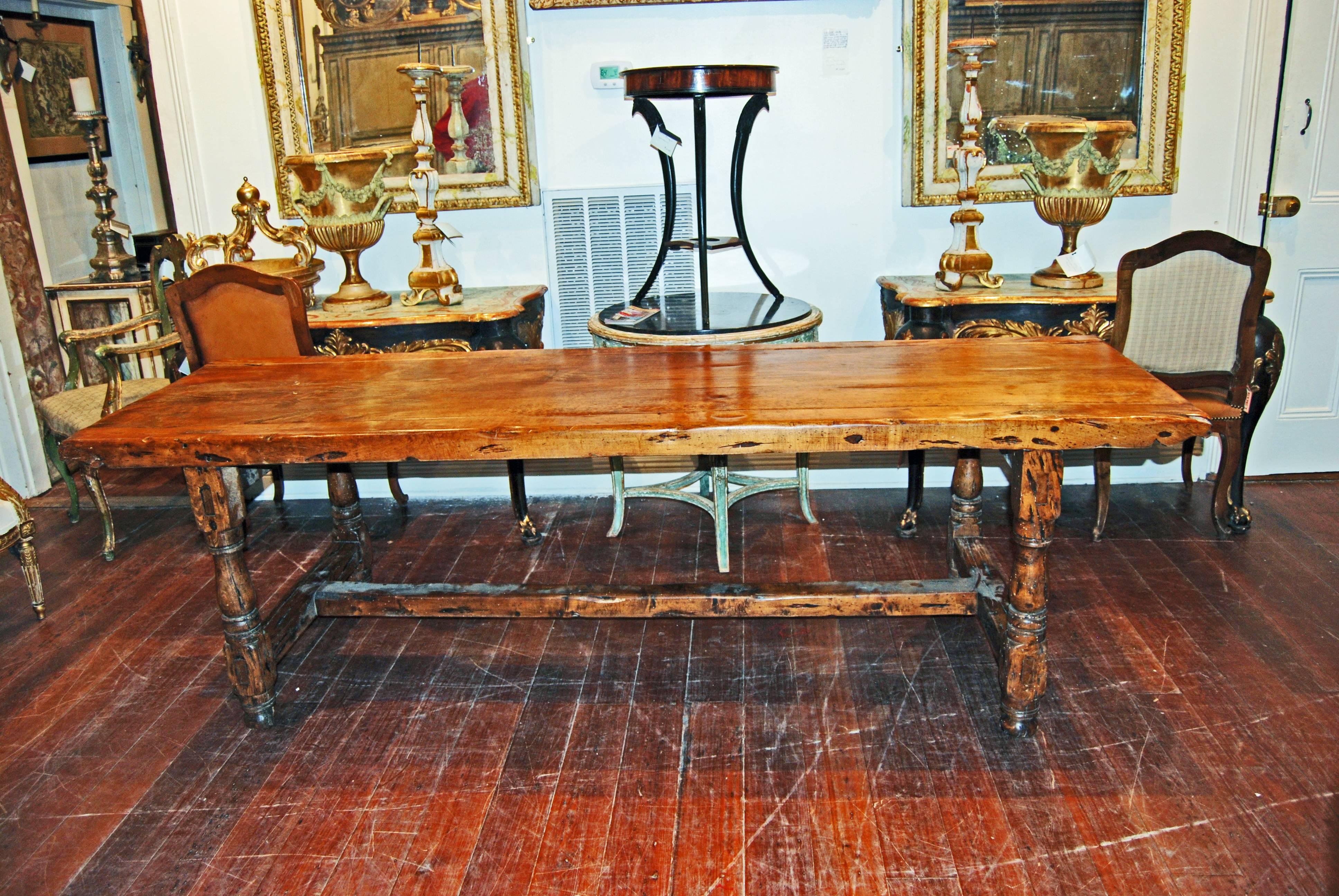 18th century walnut table.