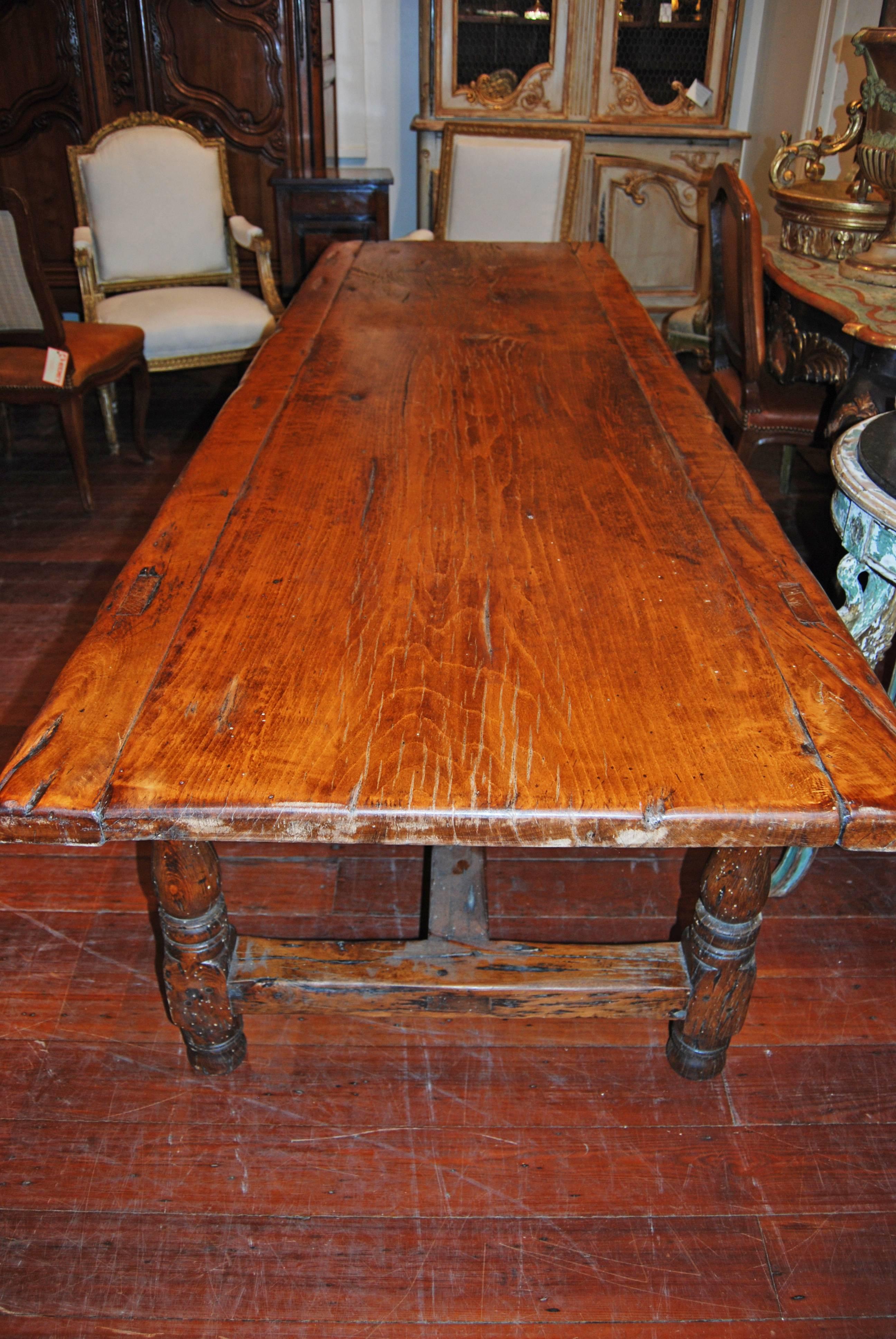 18th Century Walnut Refectory Table 1