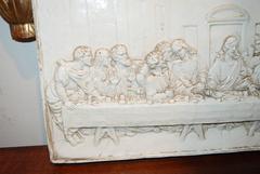 19th Century Italian Majolica Last Supper