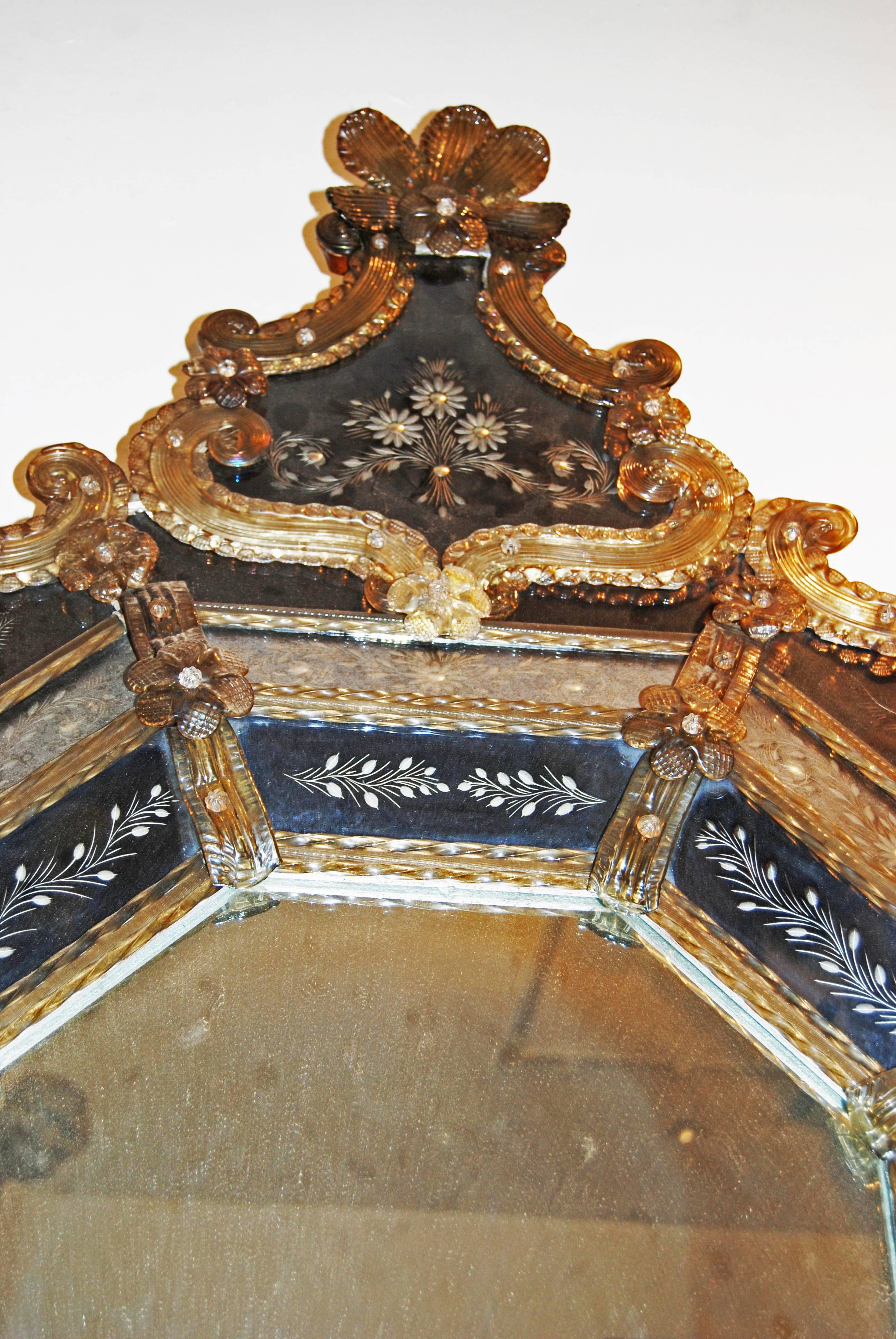 Italian 19th Century Venetian Murano Mirror