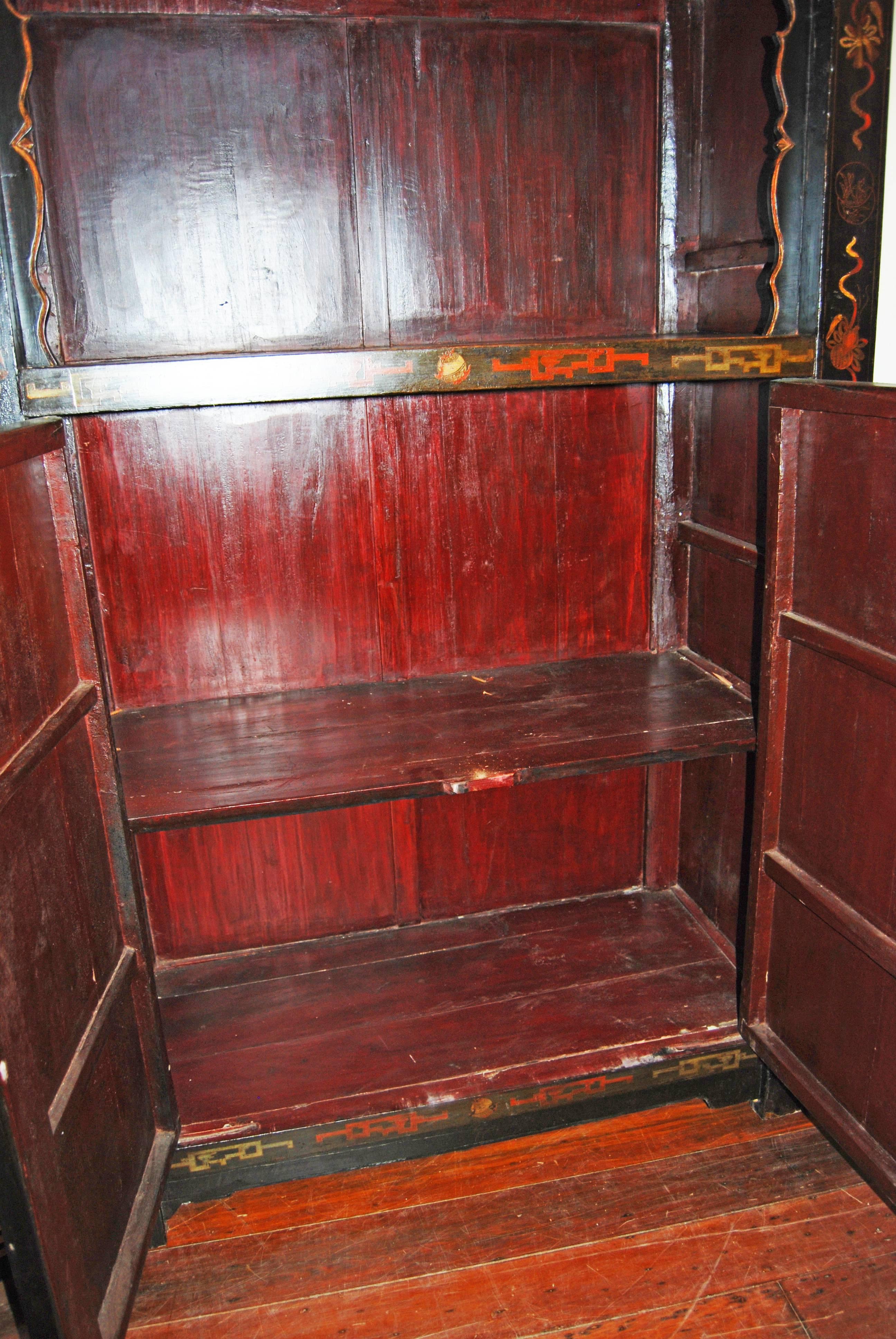 Pair of 19th Century Chinese Scholars Cabinets For Sale 3