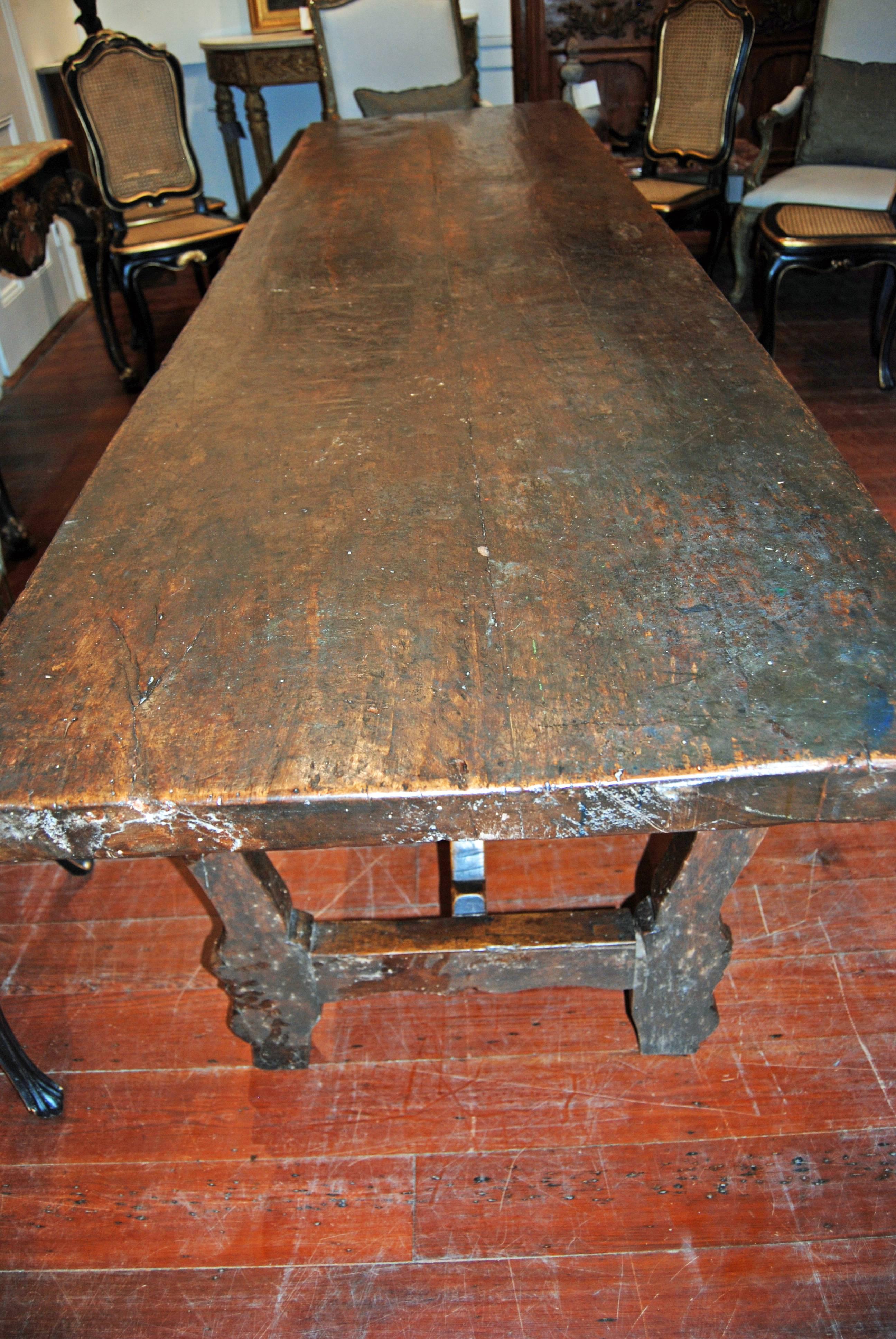 18th Century Walnut Refectory Table 2