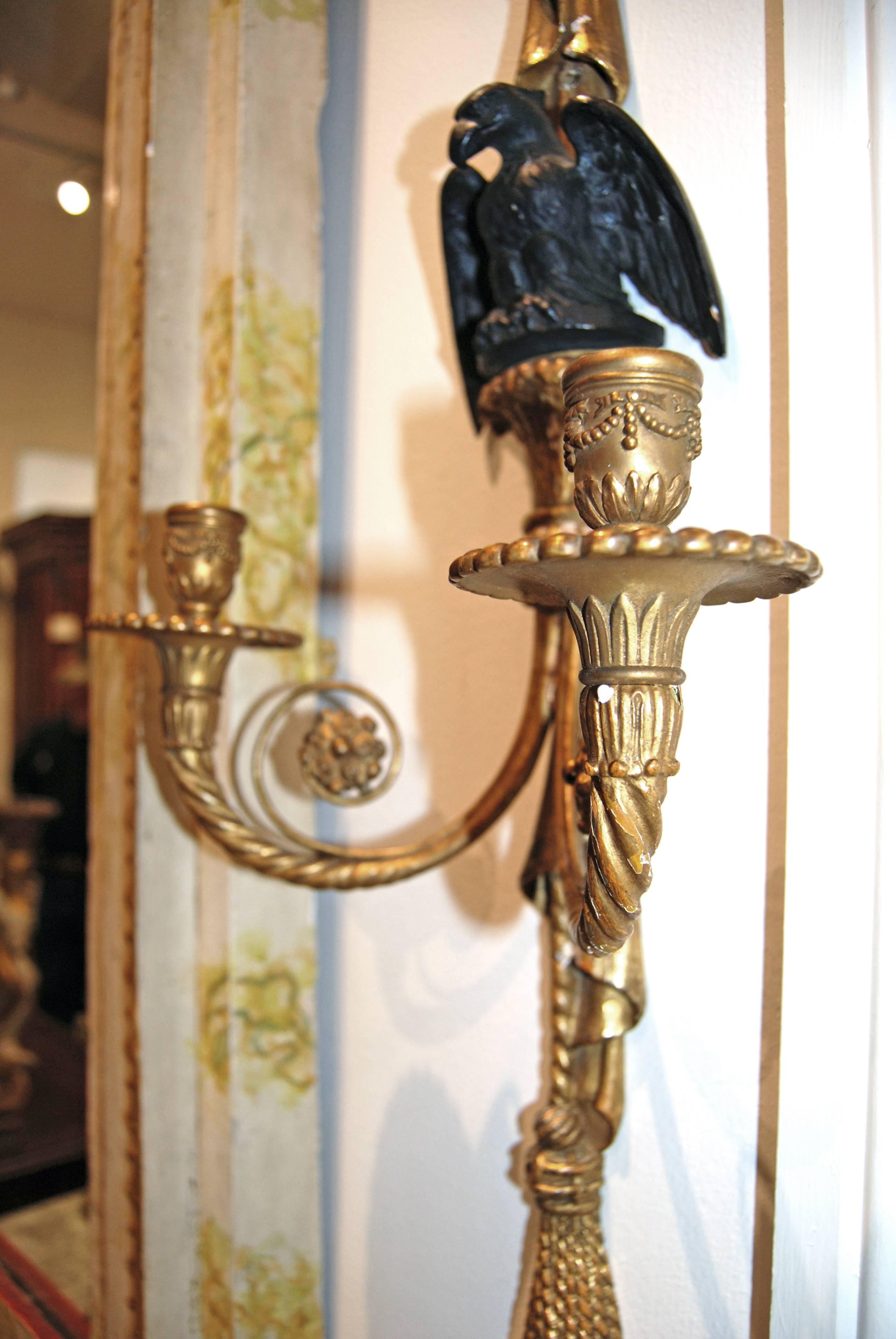 Pair 19th Century Giltwood Scounces 1