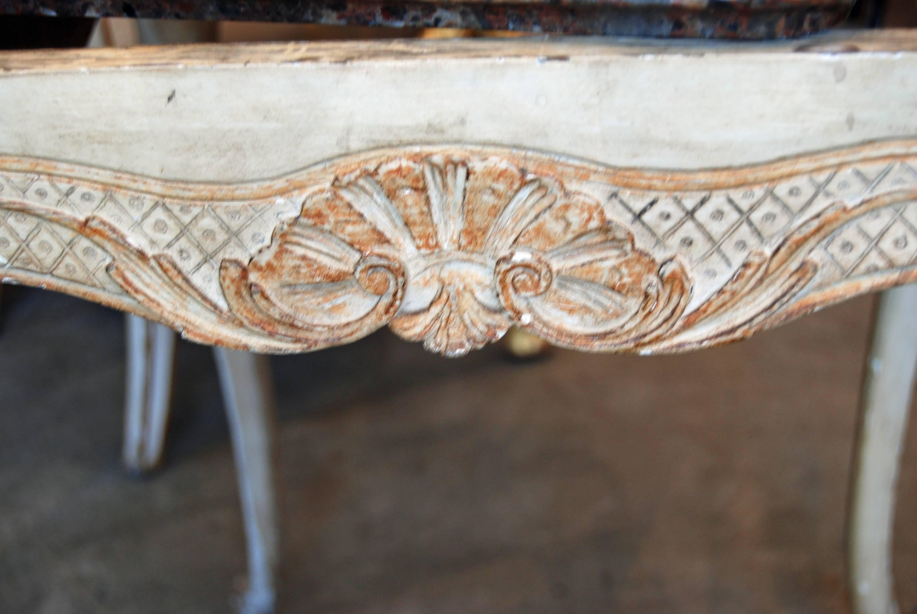 19th Century Carved and Painted Table 1