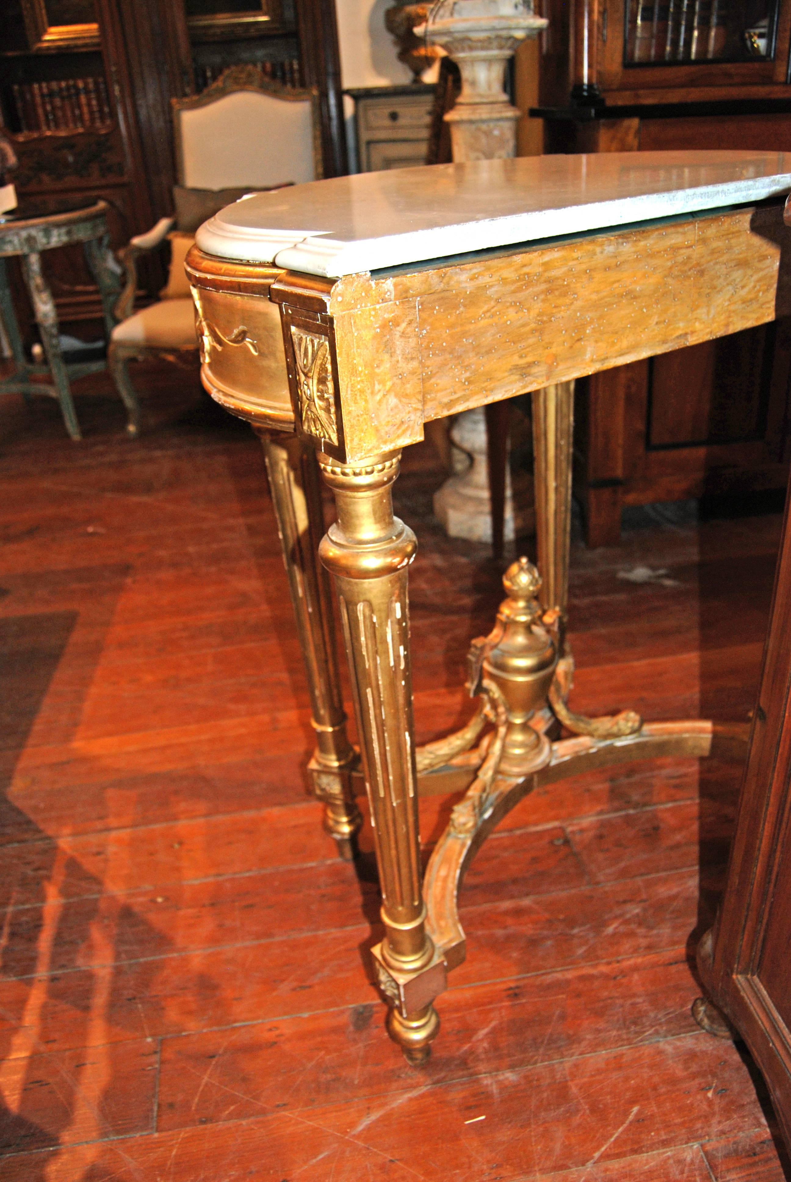 Napoleon III Giltwood Console In Excellent Condition In New Orleans, LA