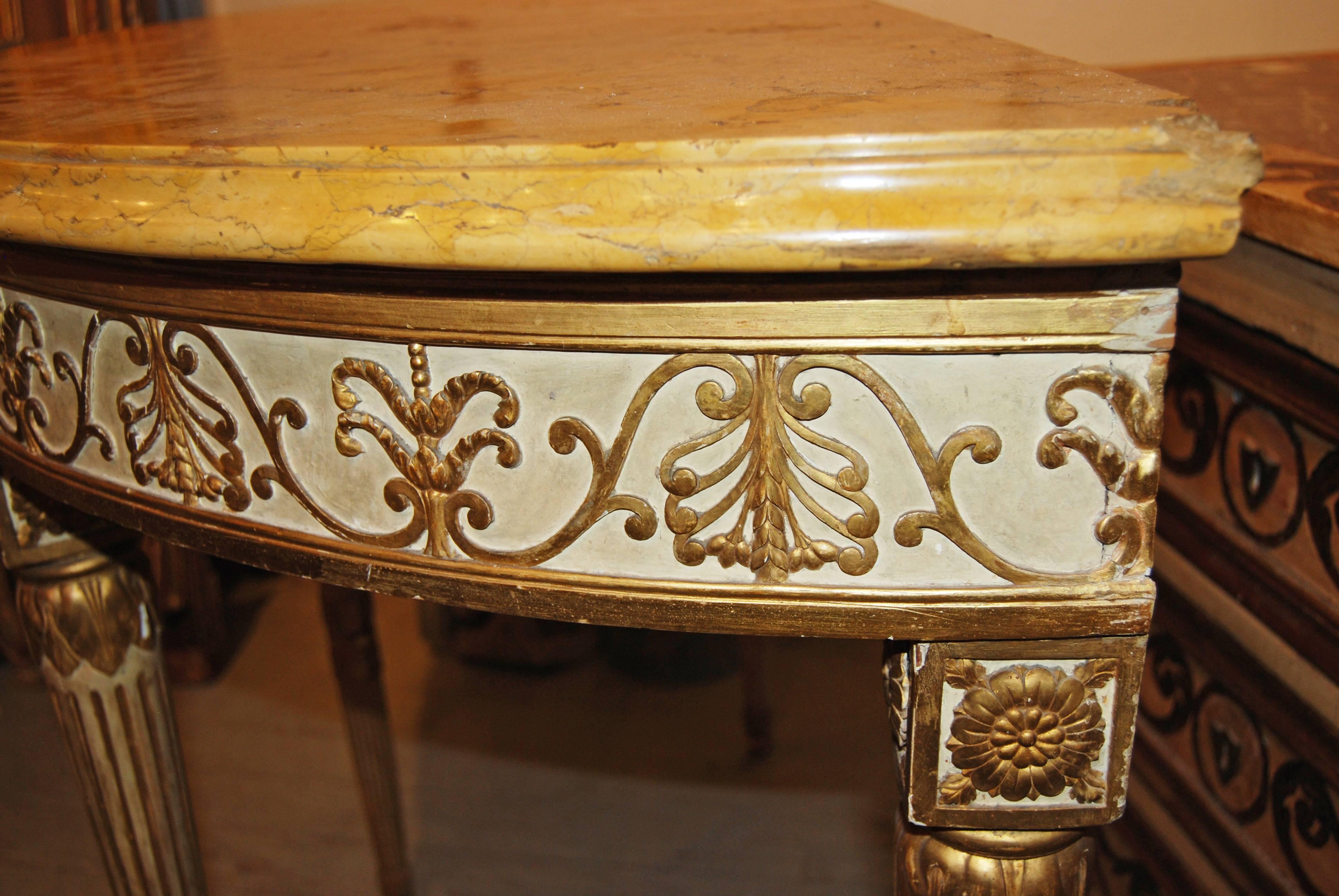 18th Century and Earlier Exceptional 18th Century Roman Console For Sale
