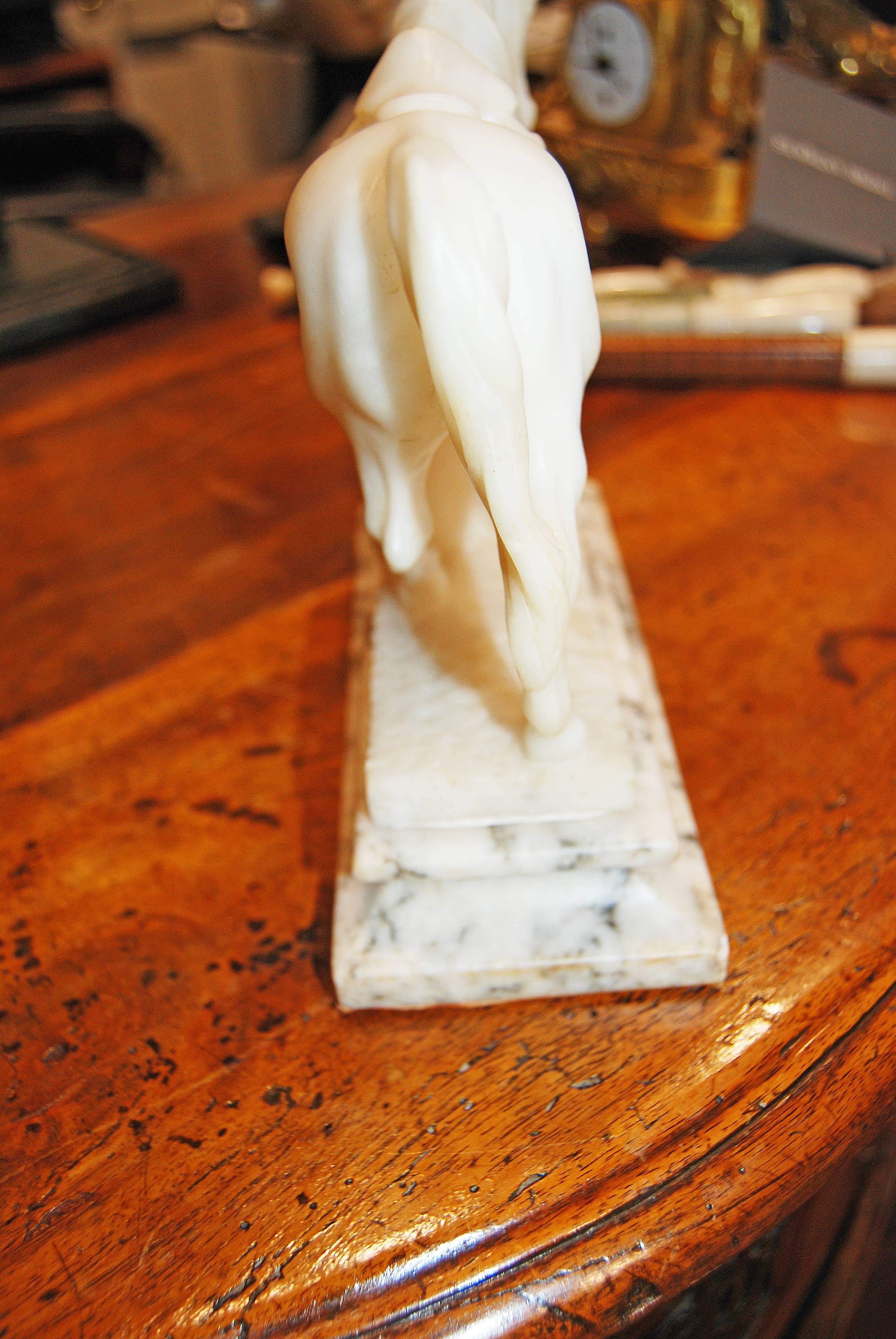 French 19th Century Grand Tour Marble Horse Figure