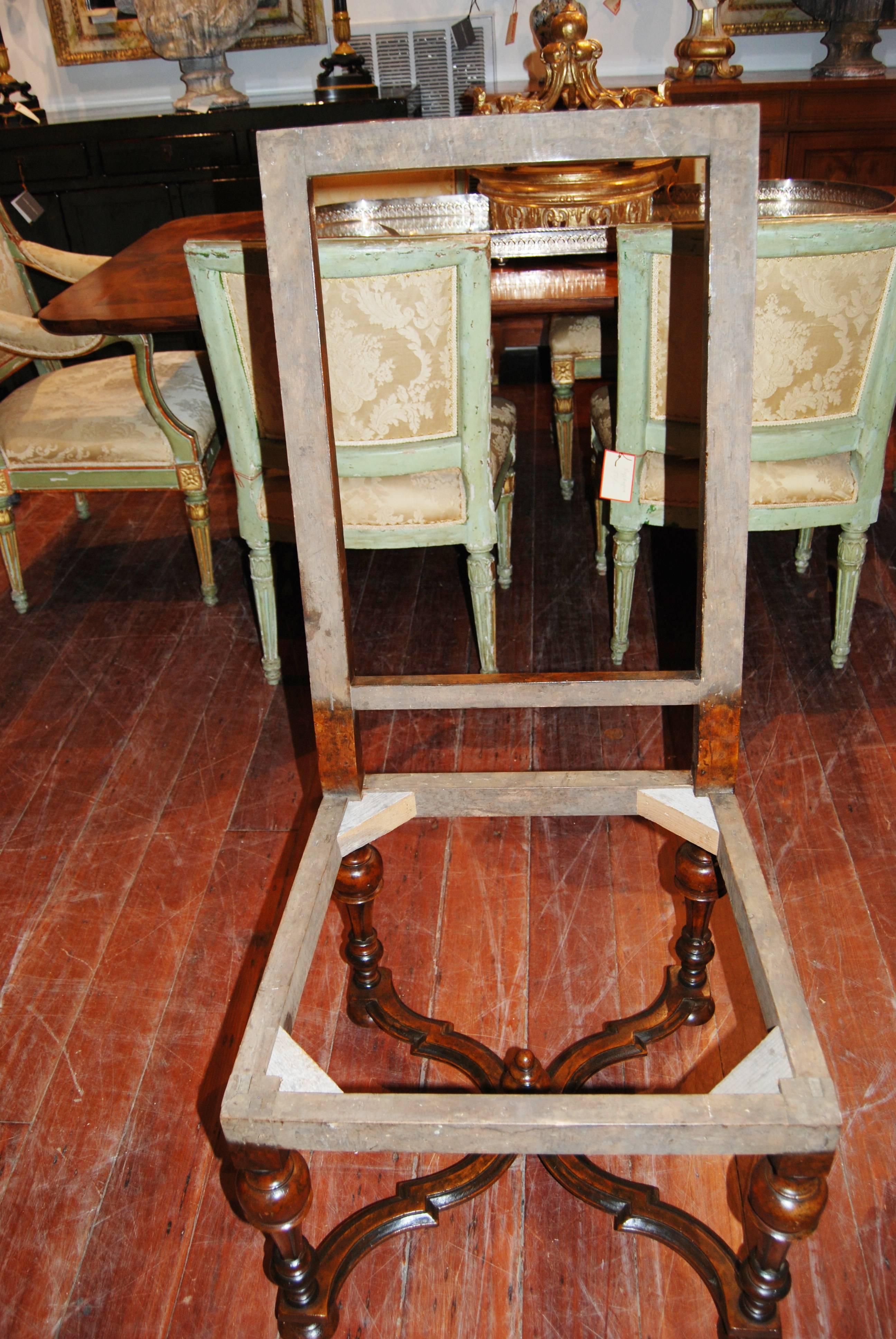 18th Century Set of Eight Louis XIV Walnut Chairs
