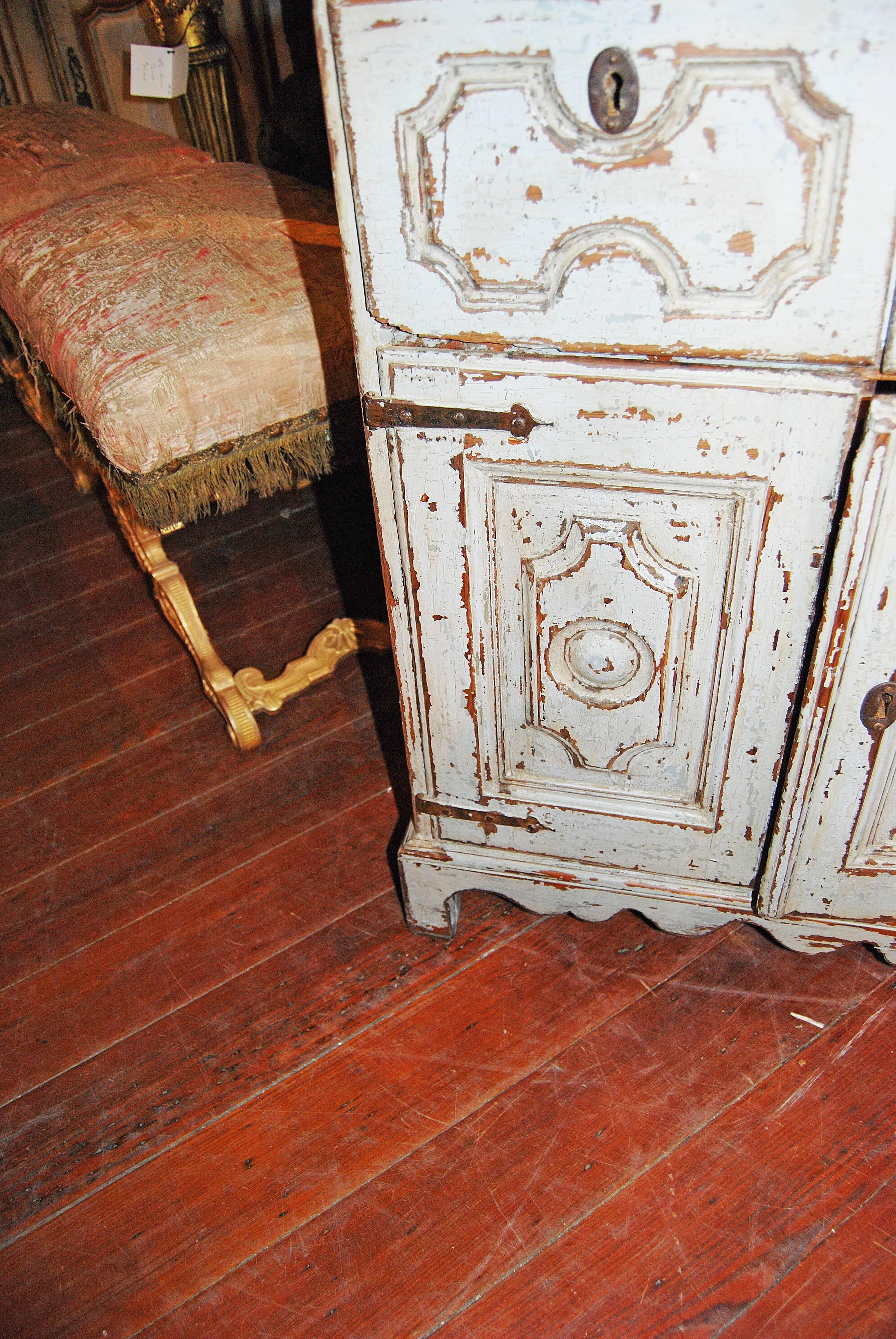 18th Century Painted and Carved Cabinet 1