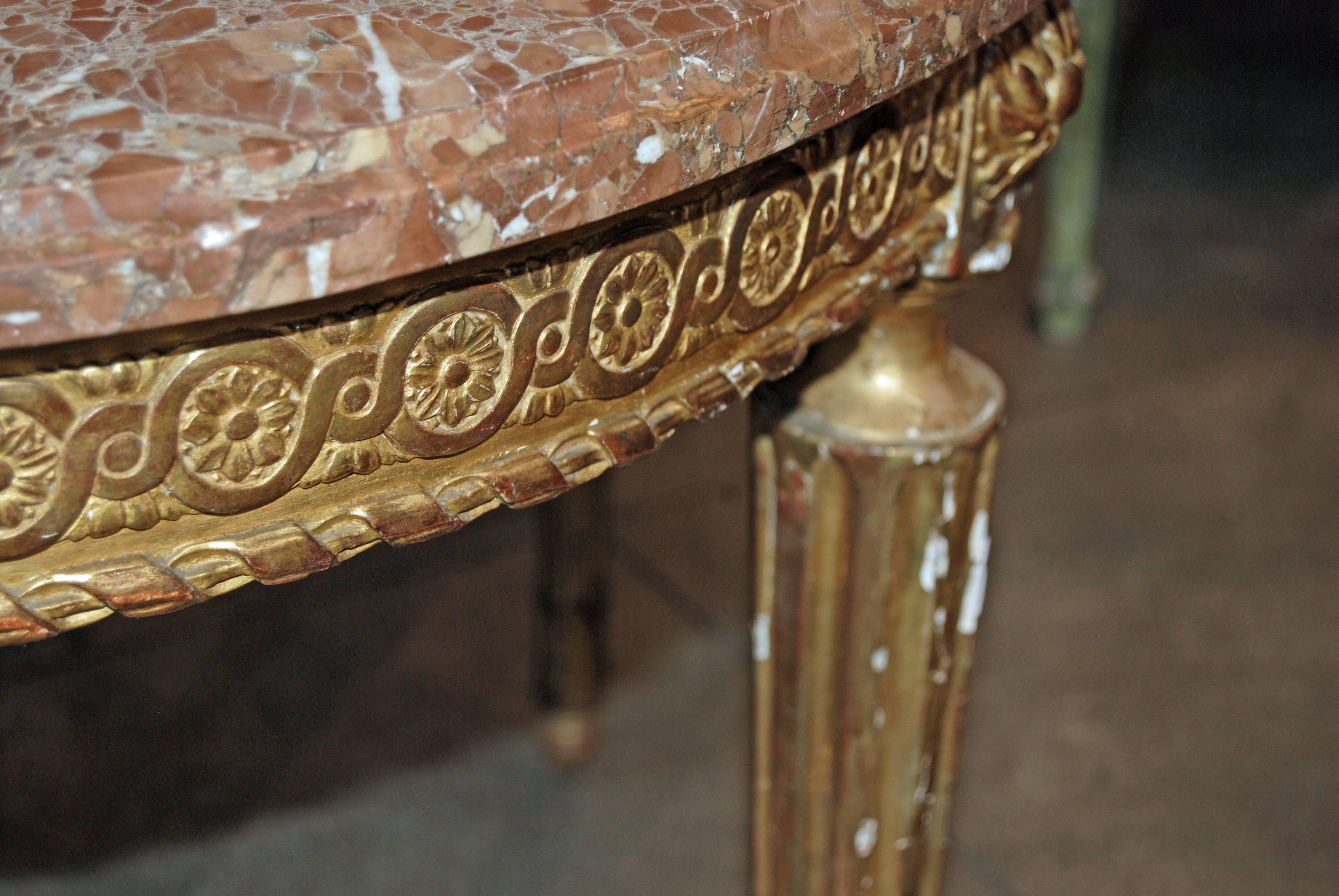 Napoleon III Giltwood Center Table In Good Condition For Sale In New Orleans, LA