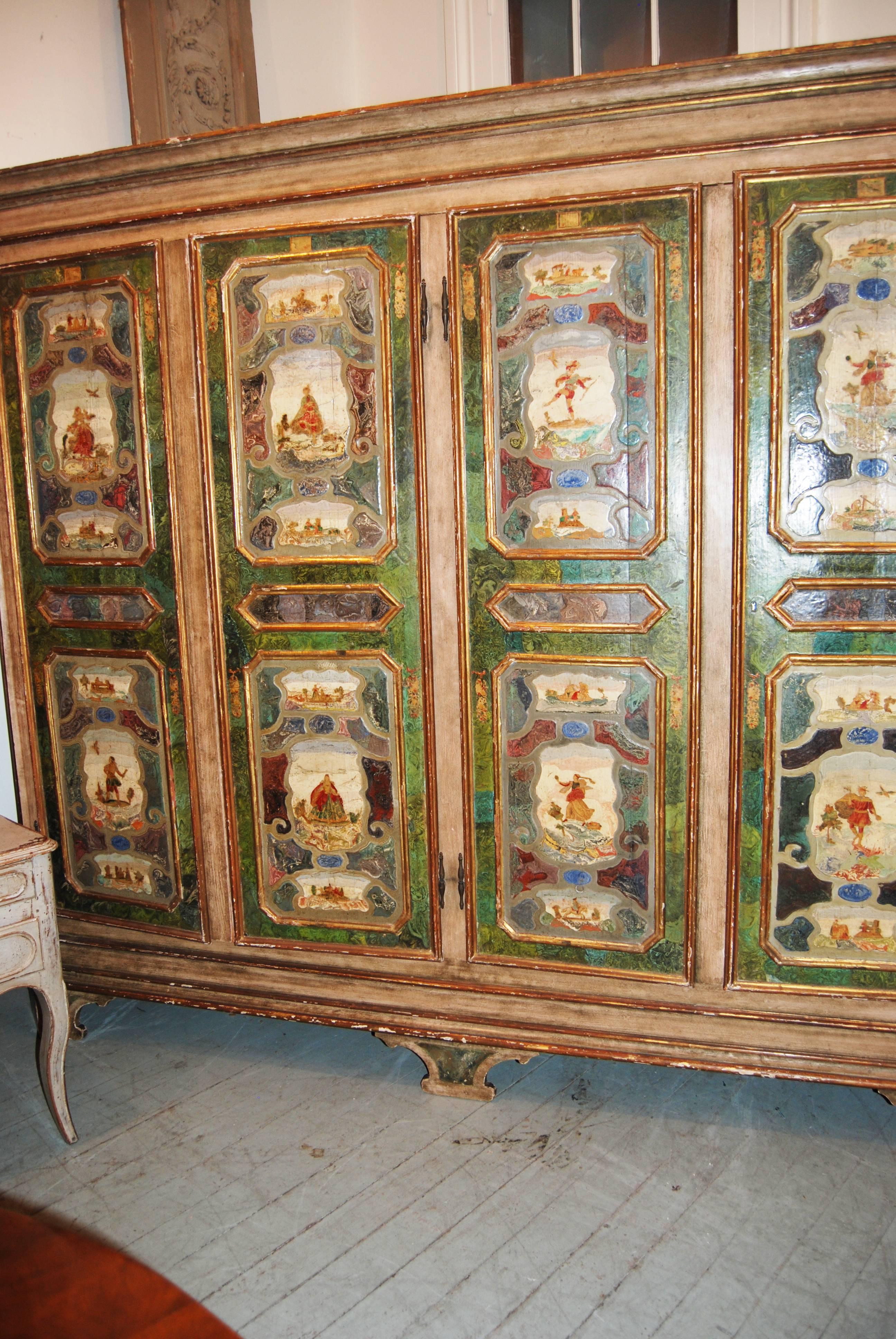 19th Century Venetian Armoire In Good Condition For Sale In New Orleans, LA