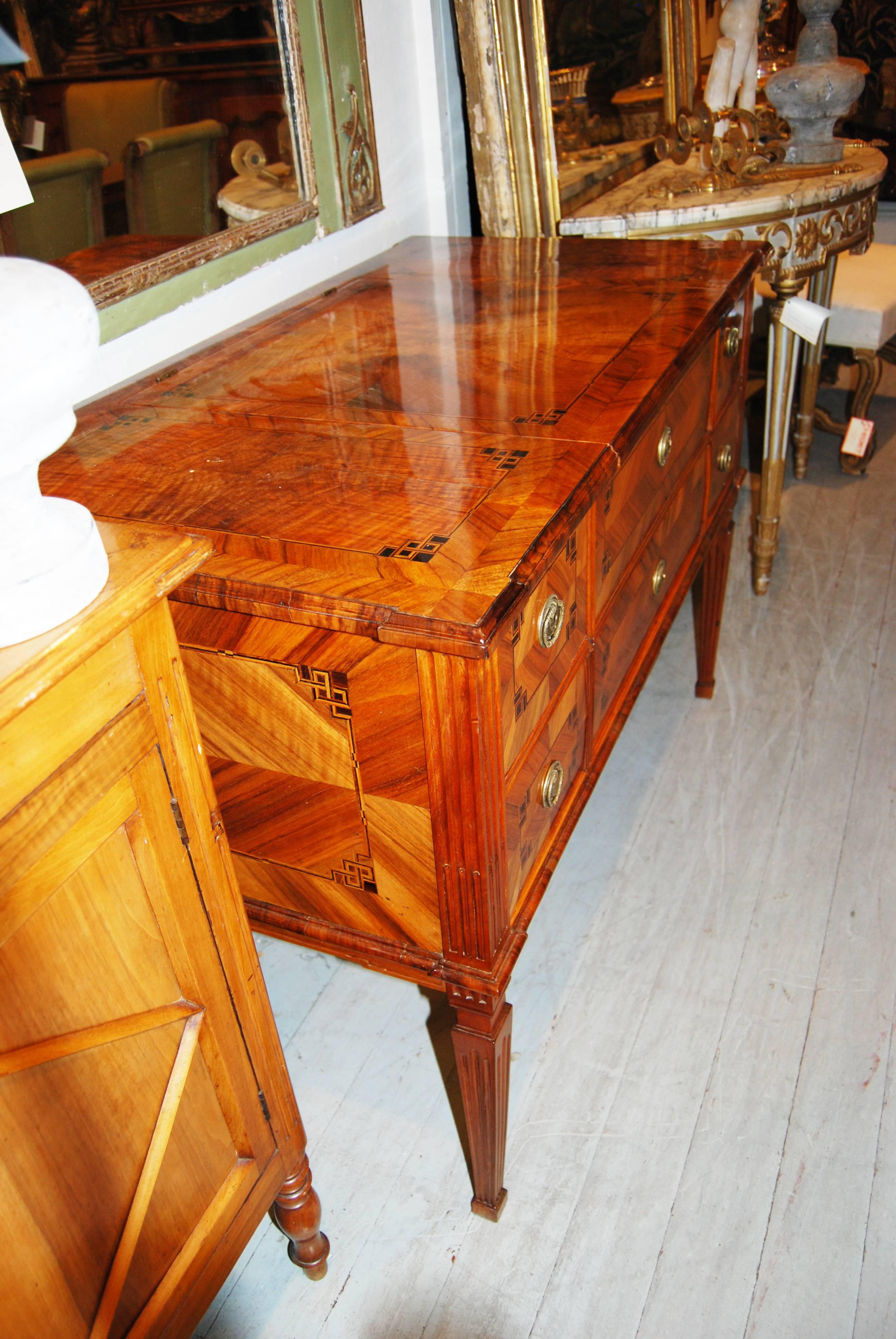 Wonderful 19th Century Parquetry Commde/Desk For Sale 1