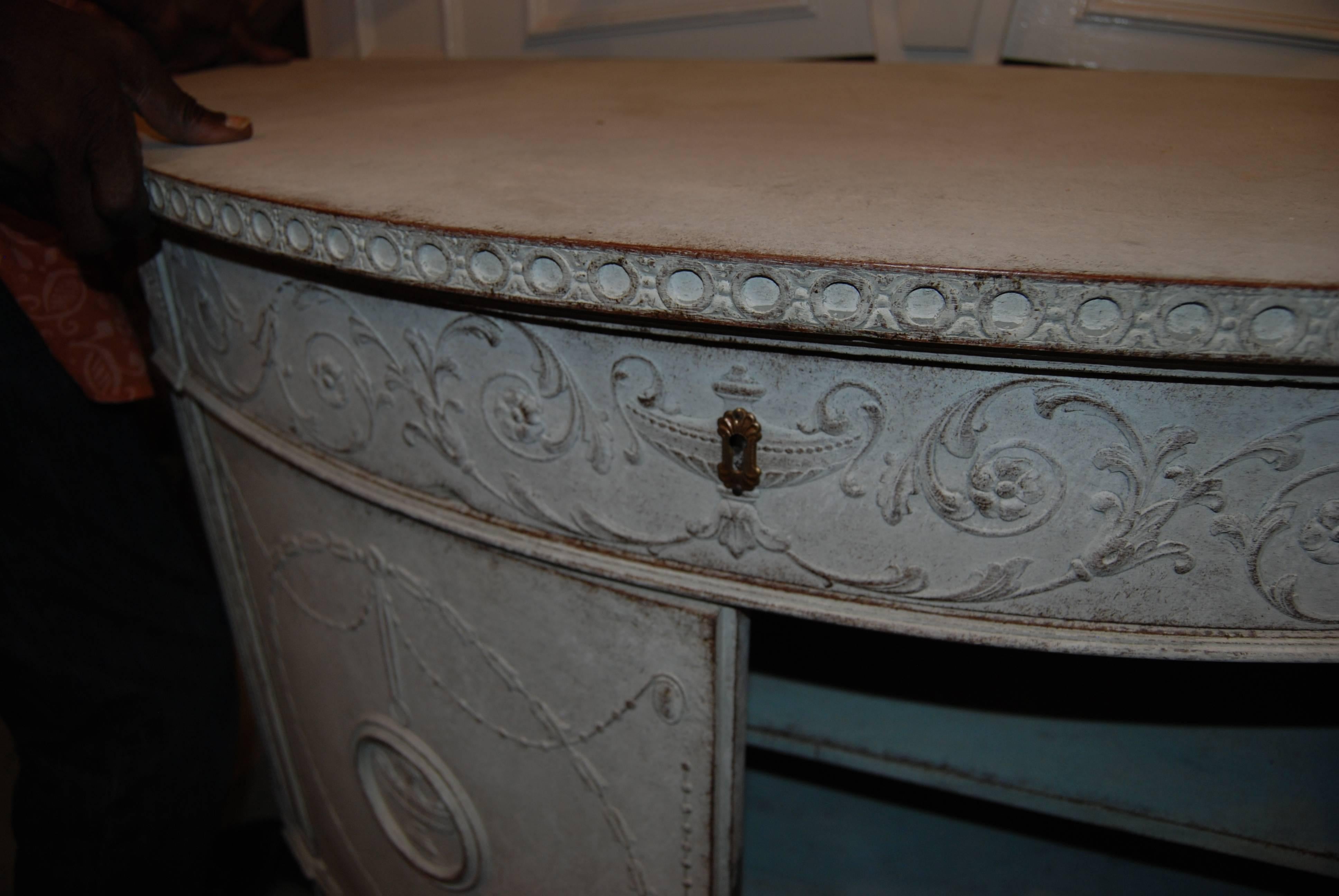 French 19th Century Demilune Buffet