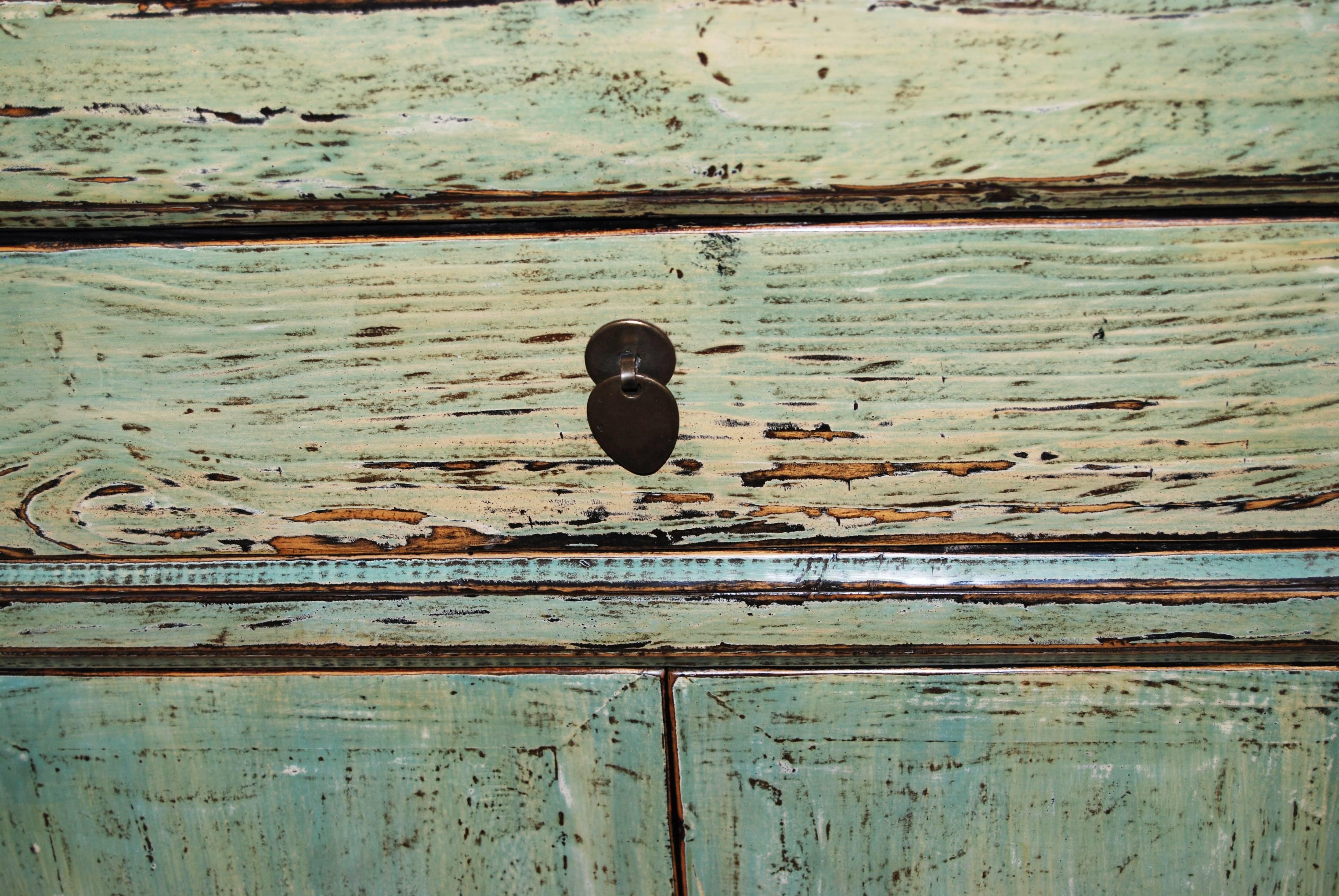 Beautiful green lacquered enfilade.