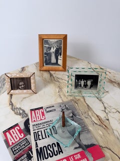 Italian Mid-Century Modern Embossed Copper Tabletop Picture Frame, 1930s-1950s