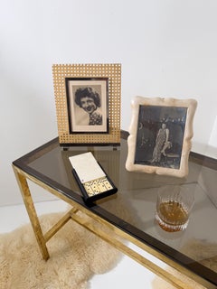 Set da domino vintage degli anni '70 in lucite nera e finta madreperla