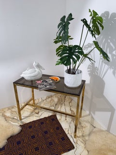 Cachepot vintage in stile Chippendale con effetto bambù, in ceramica smaltata bianca, anni '70