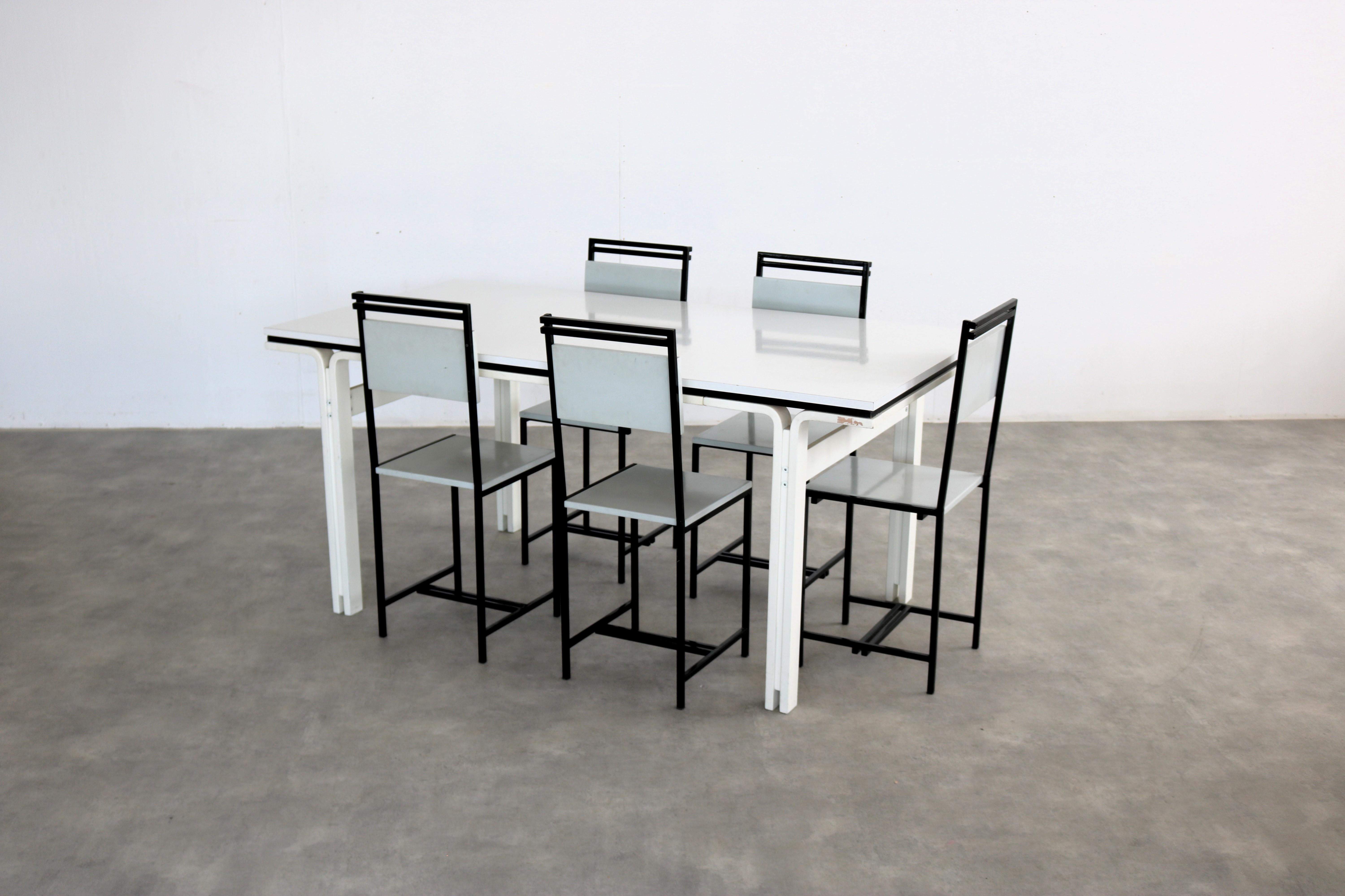 vintage dining table  table  70s  Pastoe For Sale 4