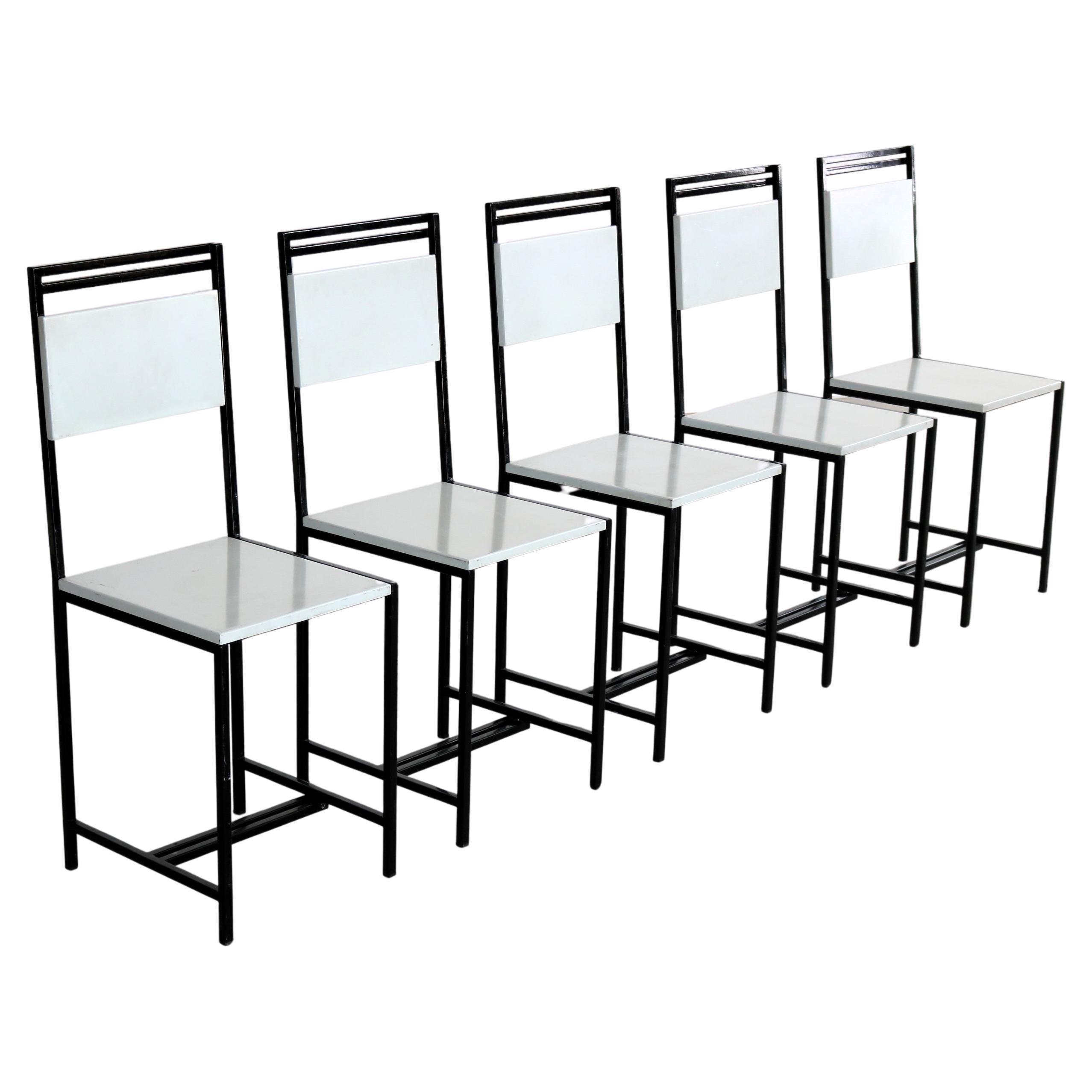 sedie da pranzo vintage  sedie  1960s  set di 5