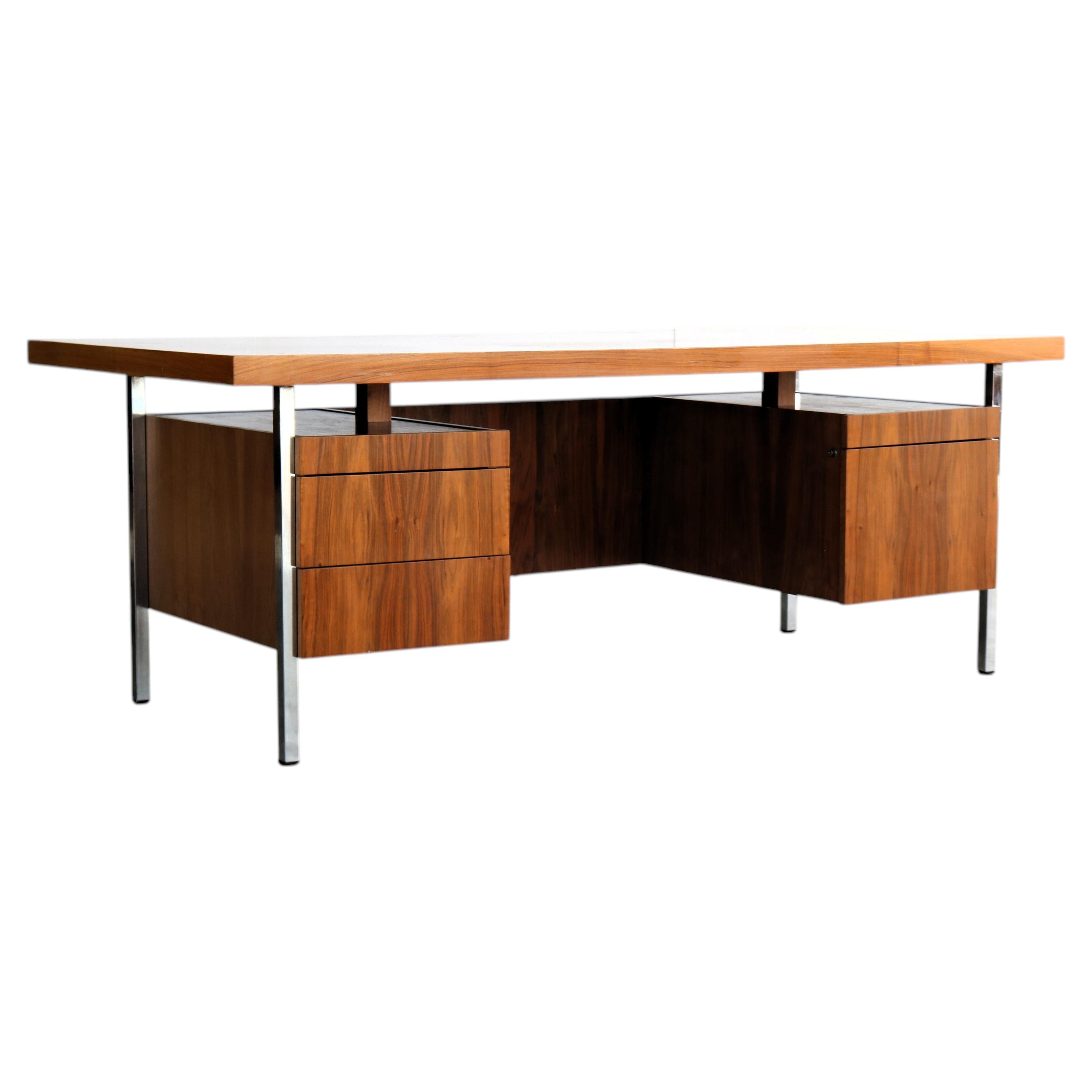 vintage desk  executive desk  teak  1960s For Sale