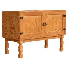 brutalist oak sideboard