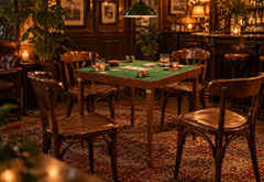 vintage game table from Meblutil