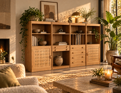 vintage oak cabinets