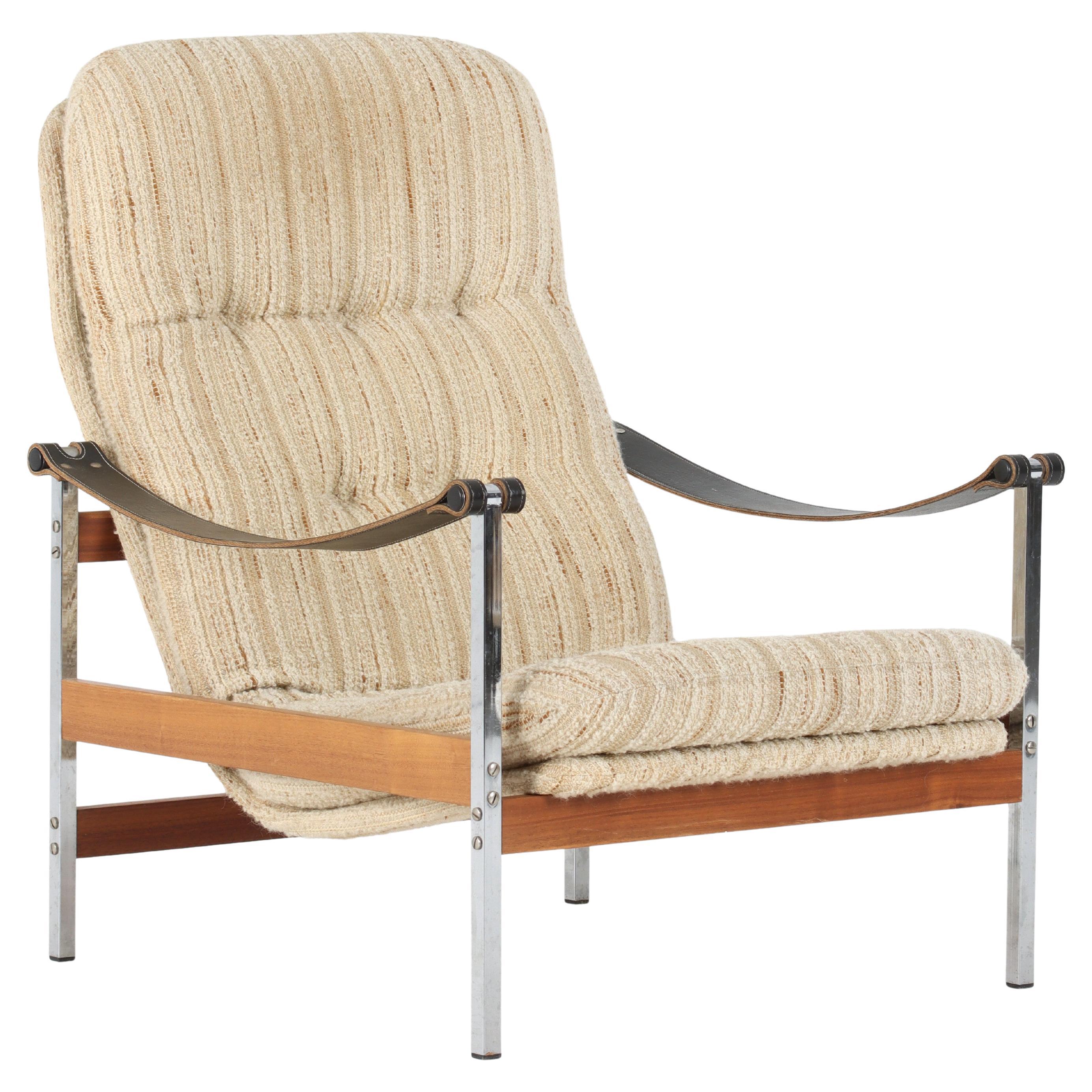 Fauteuil Eric Merthen Model No "Cronette" Suède 1960 en vente