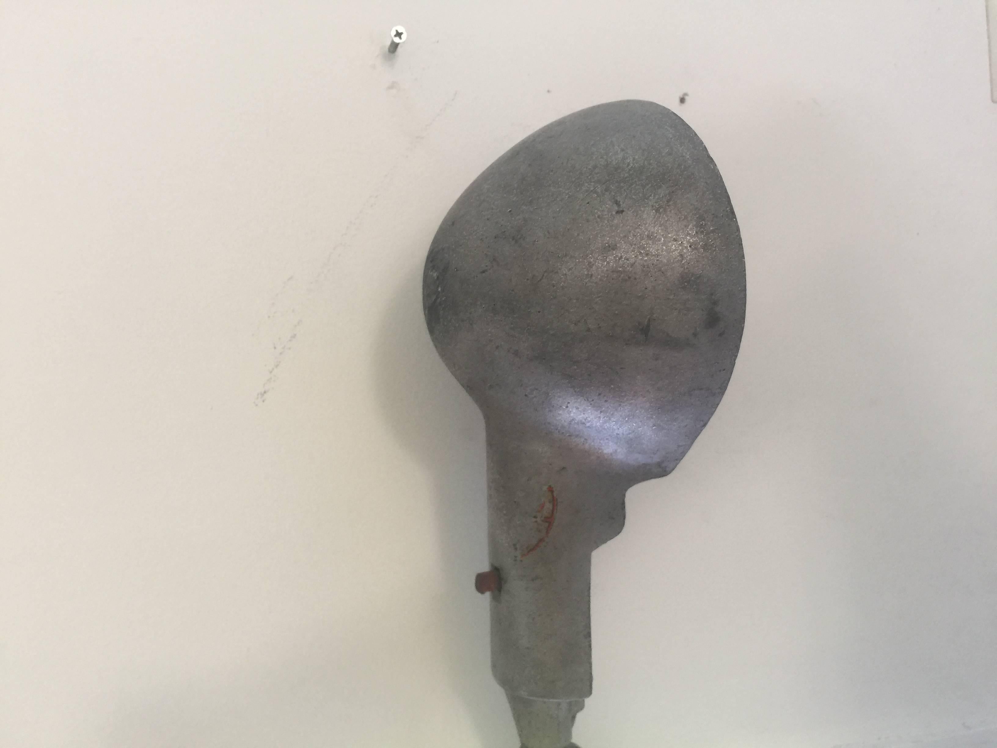 Vintage Industrial Metal Wall Lamp by Woodward Lighting In Good Condition For Sale In New York, NY