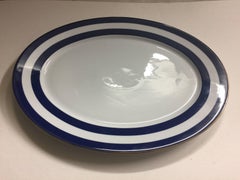Ralph Lauren Home Oval Serving Platter in Cadet Spectator Pattern