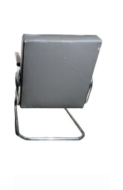 Fauteuil tubulaire en chrome de style Kem Weber Thonet