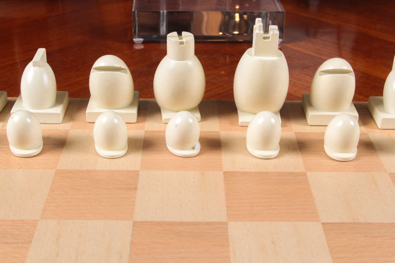 Resin Michael Graves Chess Set, circa 2000