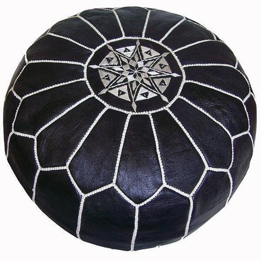 Handmade Moroccan Leather Foot Stool or Pouf at 1stdibs