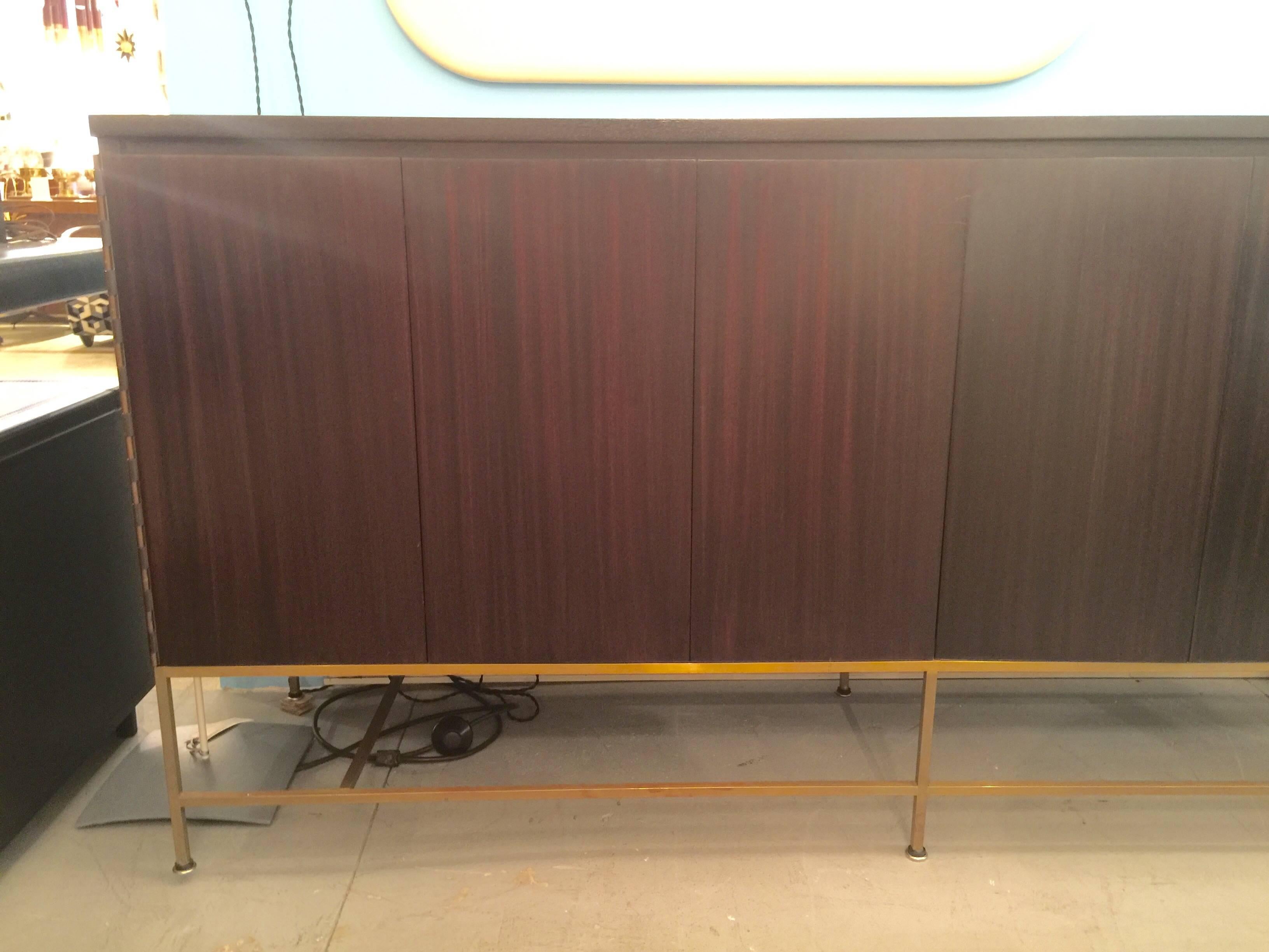 Mid-Century Modern Espresso Credenza by Paul McCobb for Calvin Group