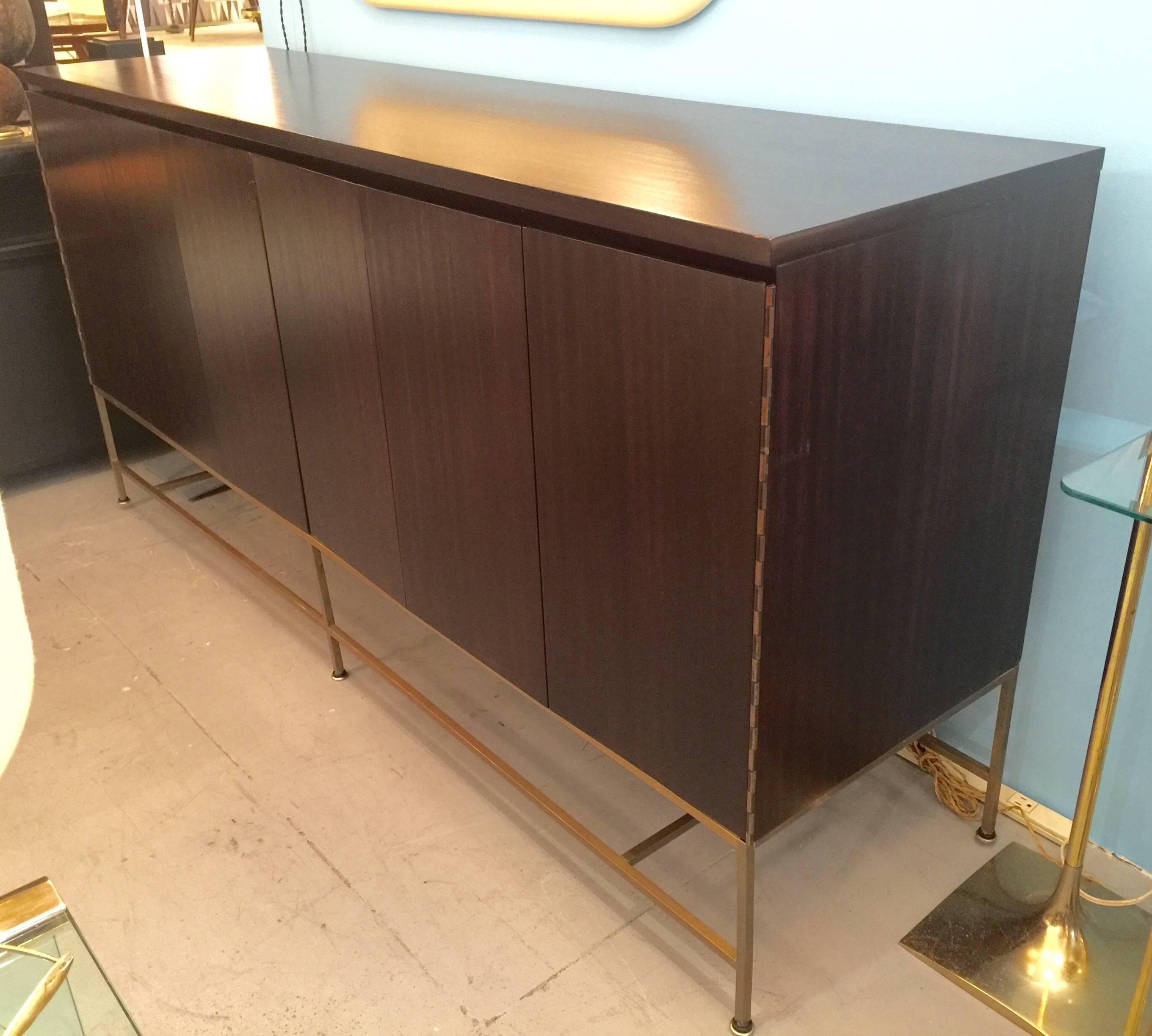 Espresso Credenza by Paul McCobb for Calvin Group In Excellent Condition In New York, NY