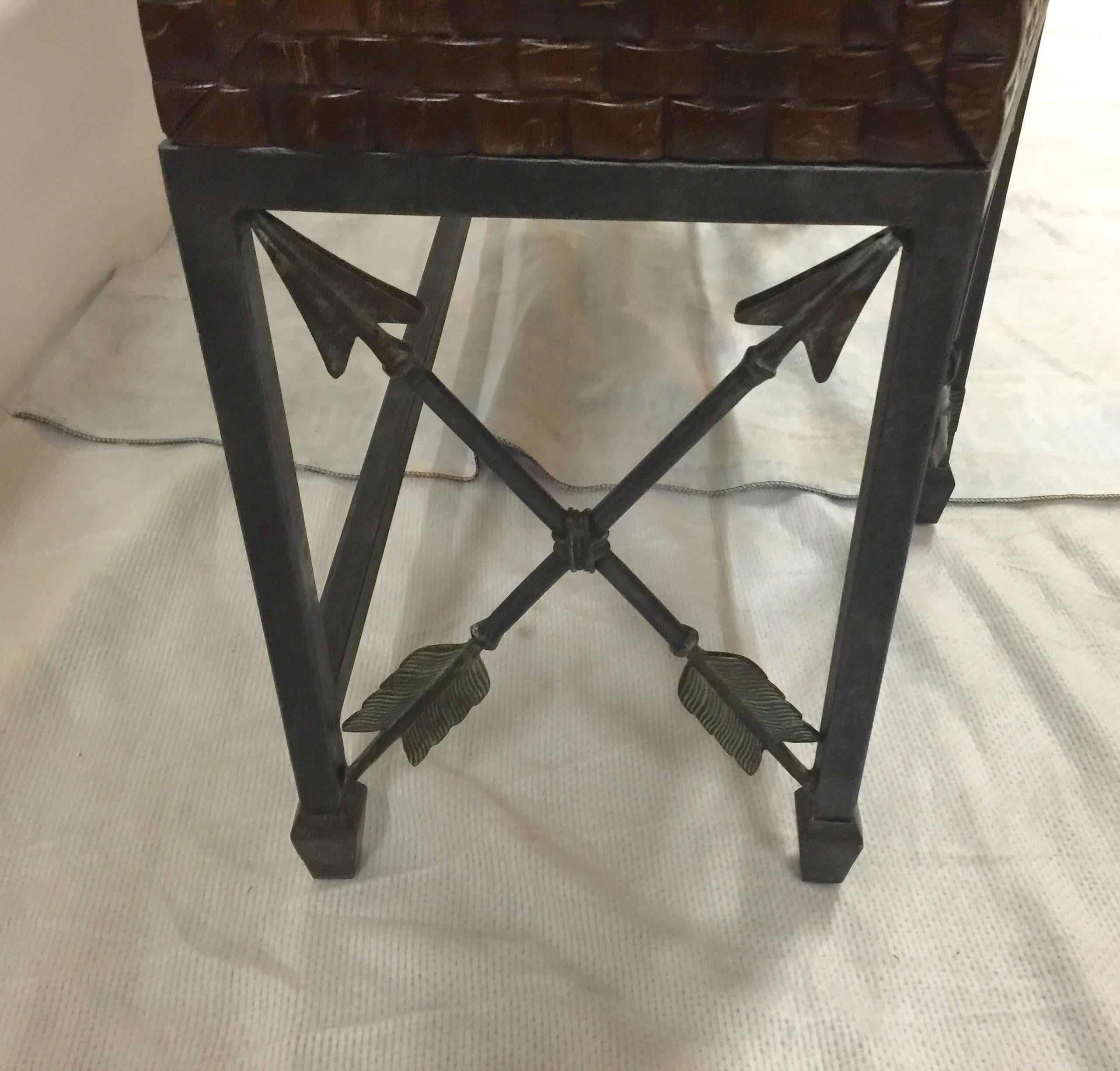 1970s Inlaid Coconut Shell & Hammered Copper Sideboard by Maitland-Smith 3