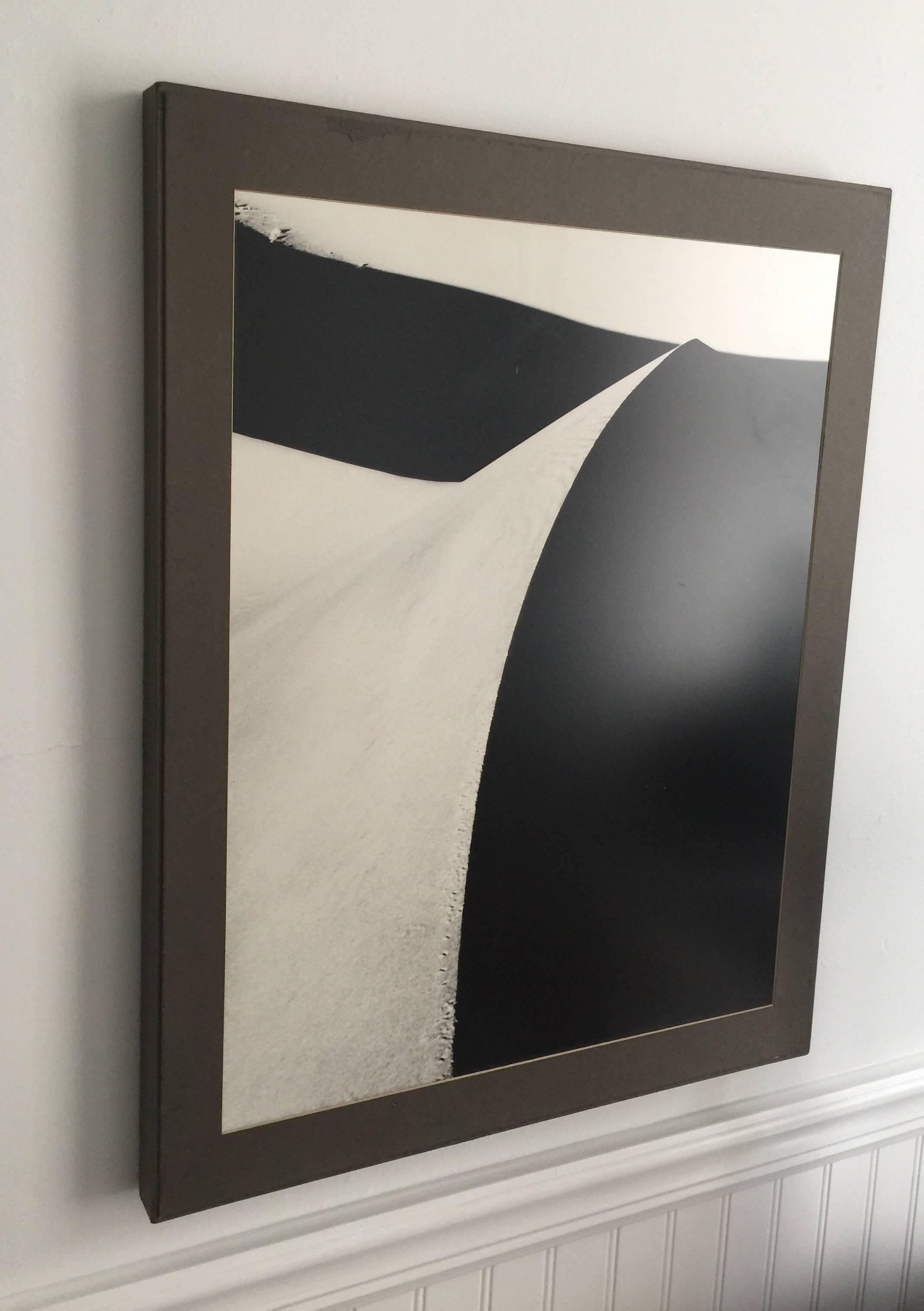 Original photograph by Yoshikazu Shirakawa. Death Valley group, 1975. Printed in Japan. Artist stamp/handwriting on verso. Matted/mounted on wood. Overall dimensions: 16 inches W x 20 inches H.