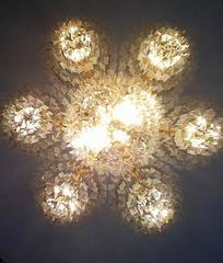Monumental Lucite Ballroom Chandelier