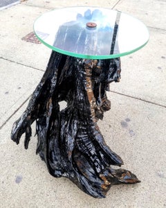 Lacquered Redwood Occasional Table, California, circa 1950s