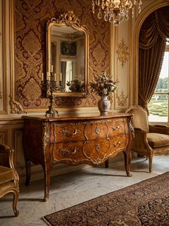 Theodore Alexander Louis XV Style Chest ~ French Provincial Bombe Chest