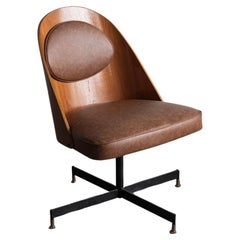 Fauteuil de salon pivotant, Suède, années 1960