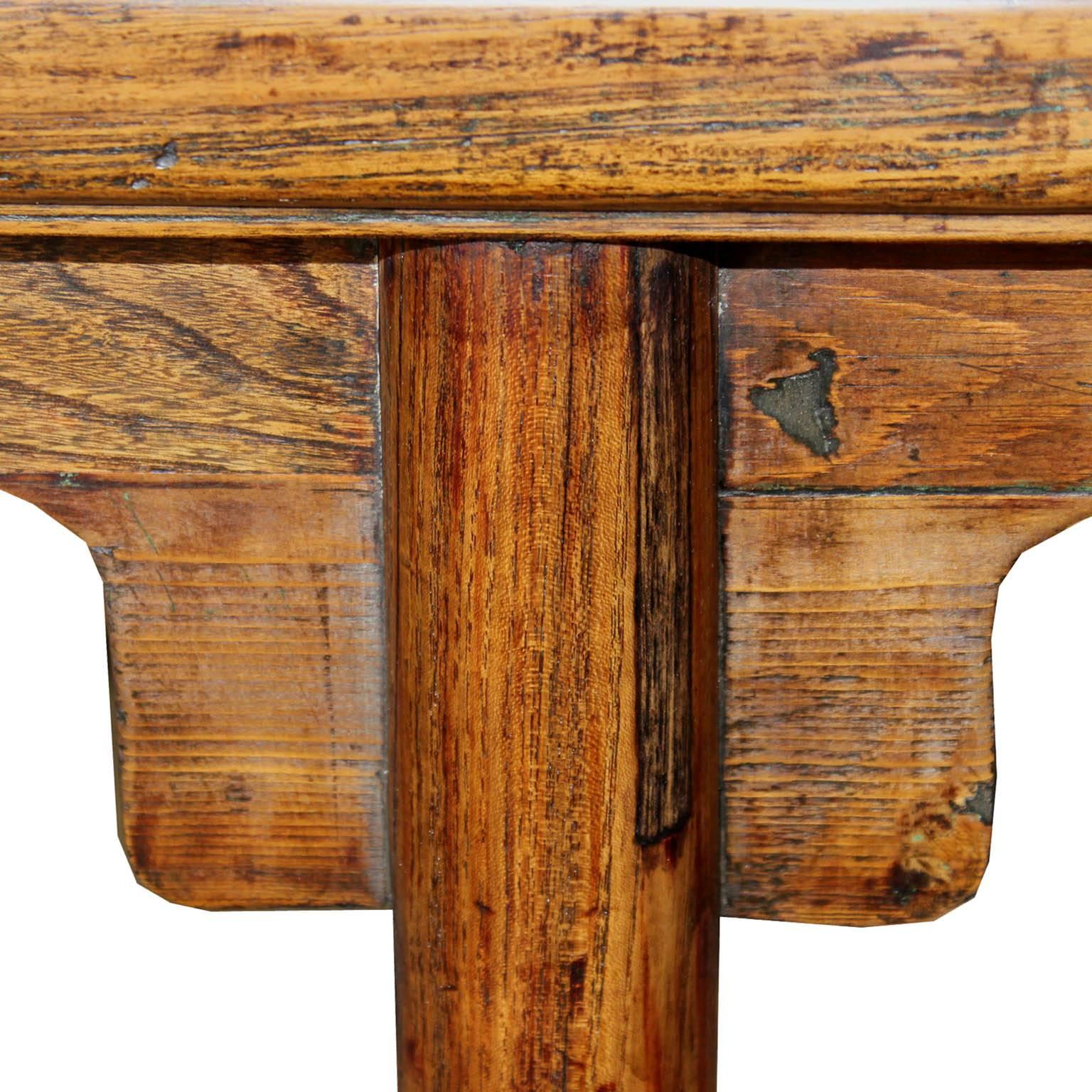 Elm Console Table, circa 1890s In Good Condition In San Francisco, CA